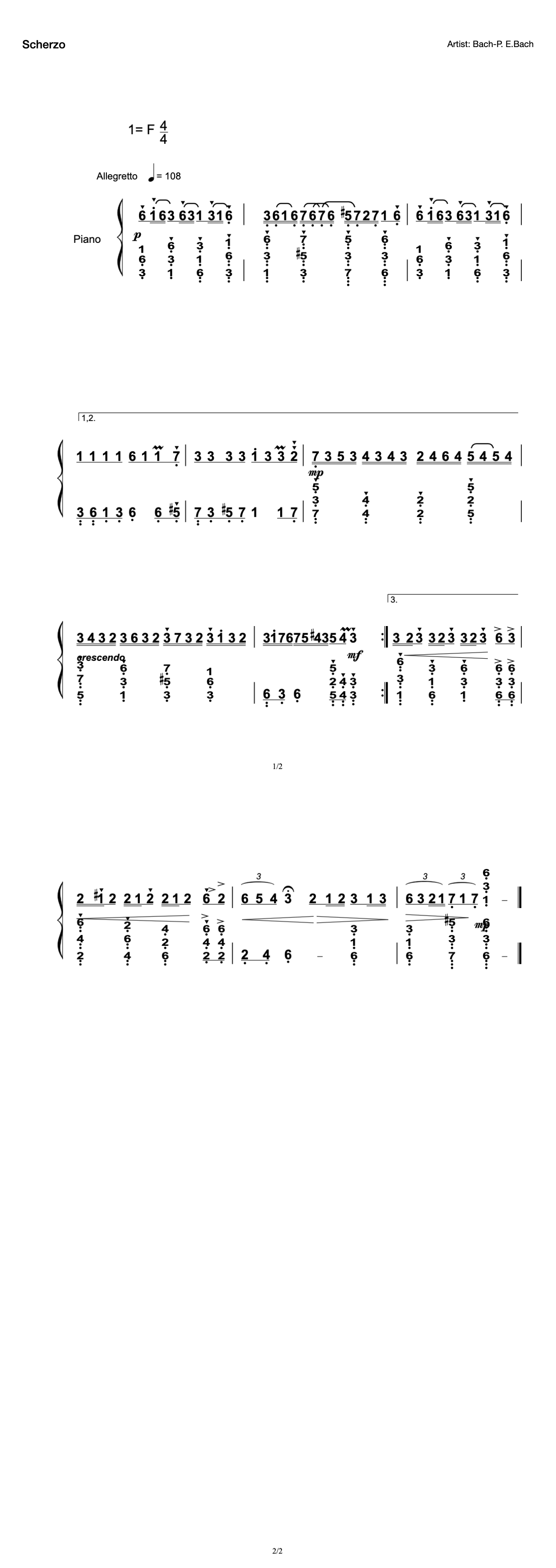 Scherzo-Sweet Edition preview