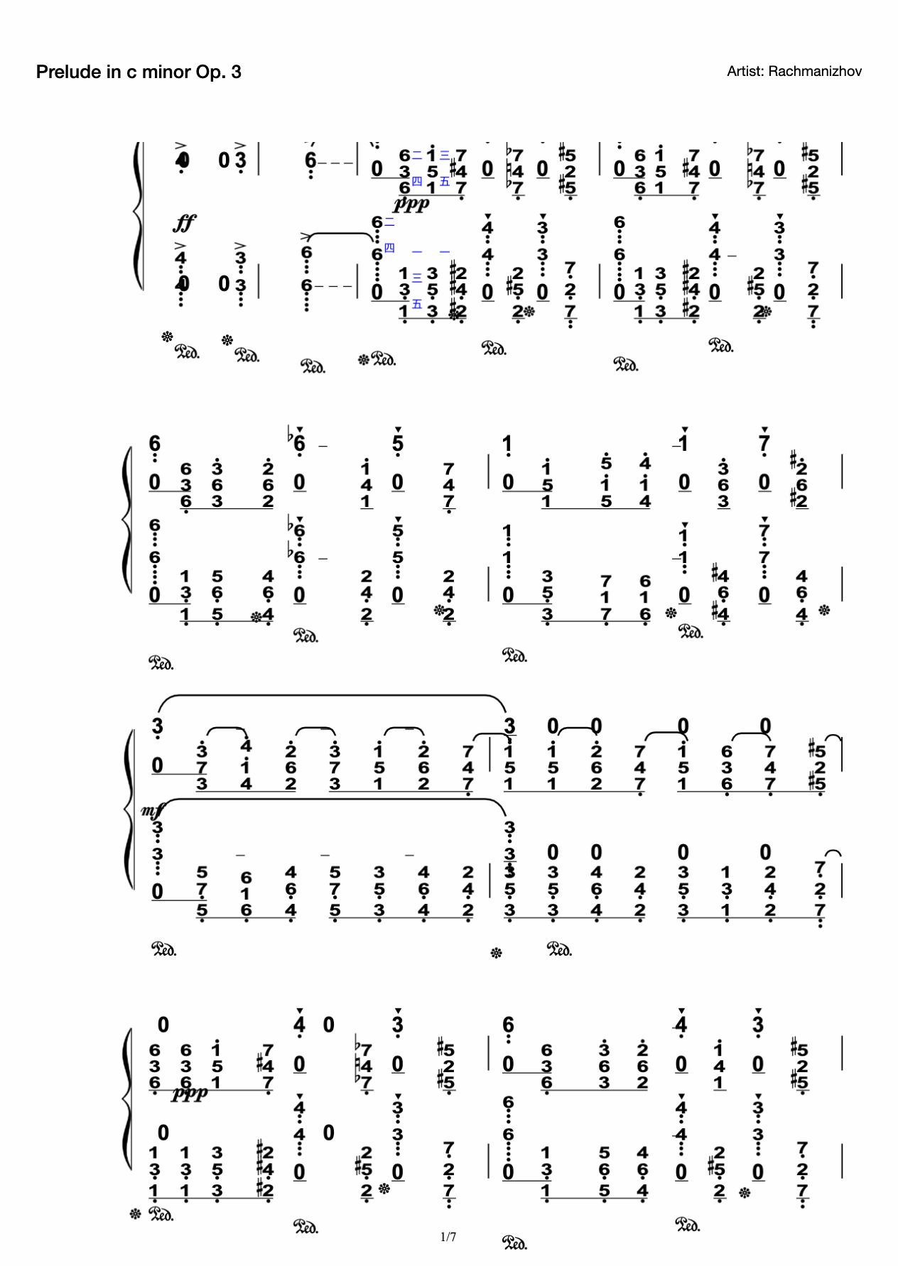 Prelude in c minor Op.3-2 preview