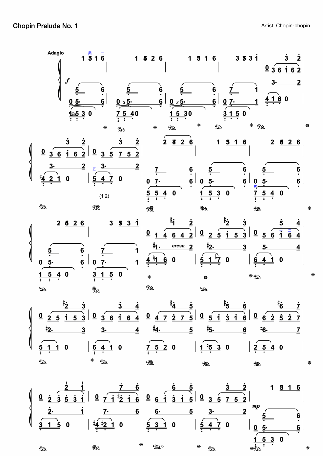 Chopin Prelude No. 1-Op. 28 No.1 preview