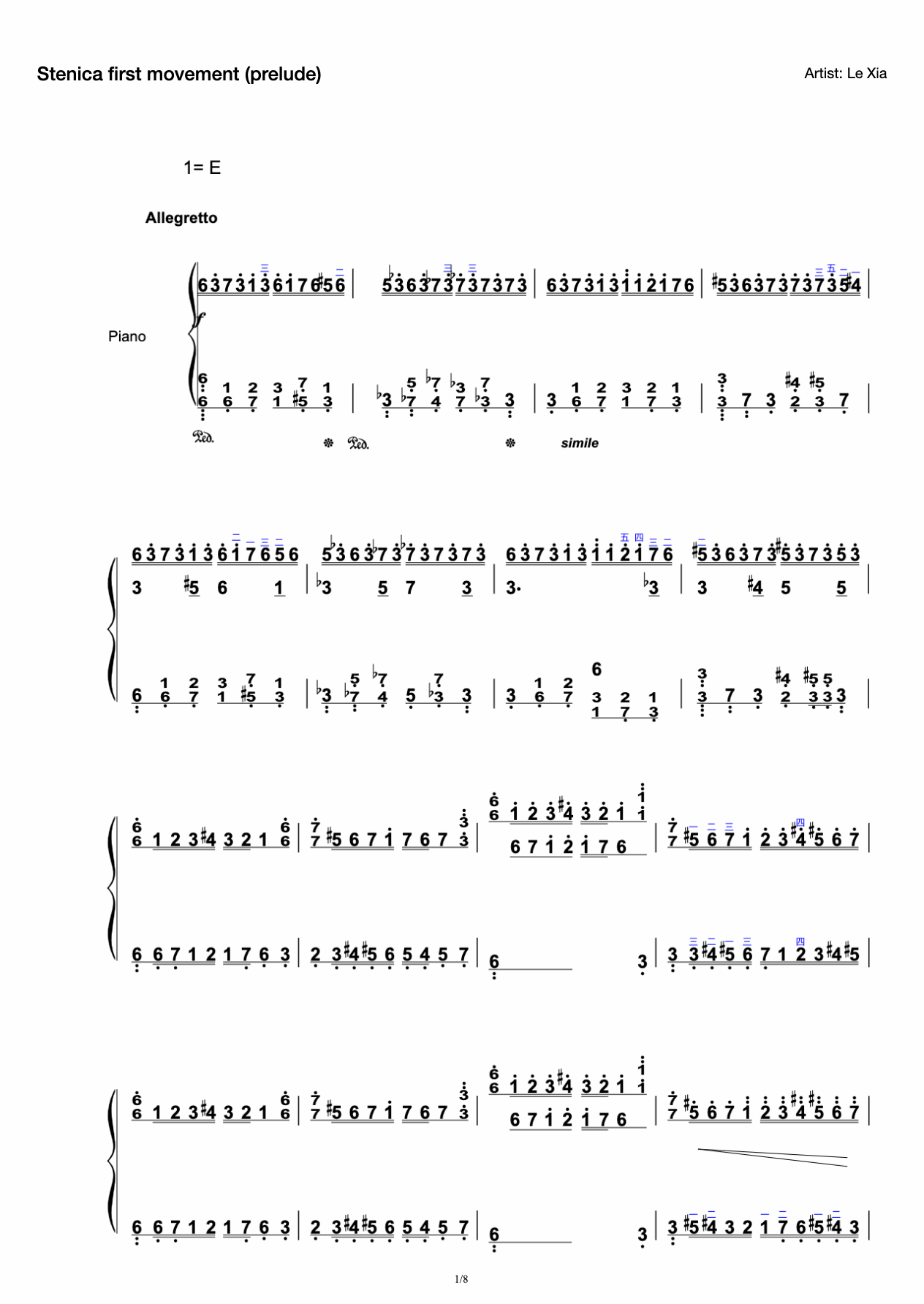 Stenica first movement (prelude) preview