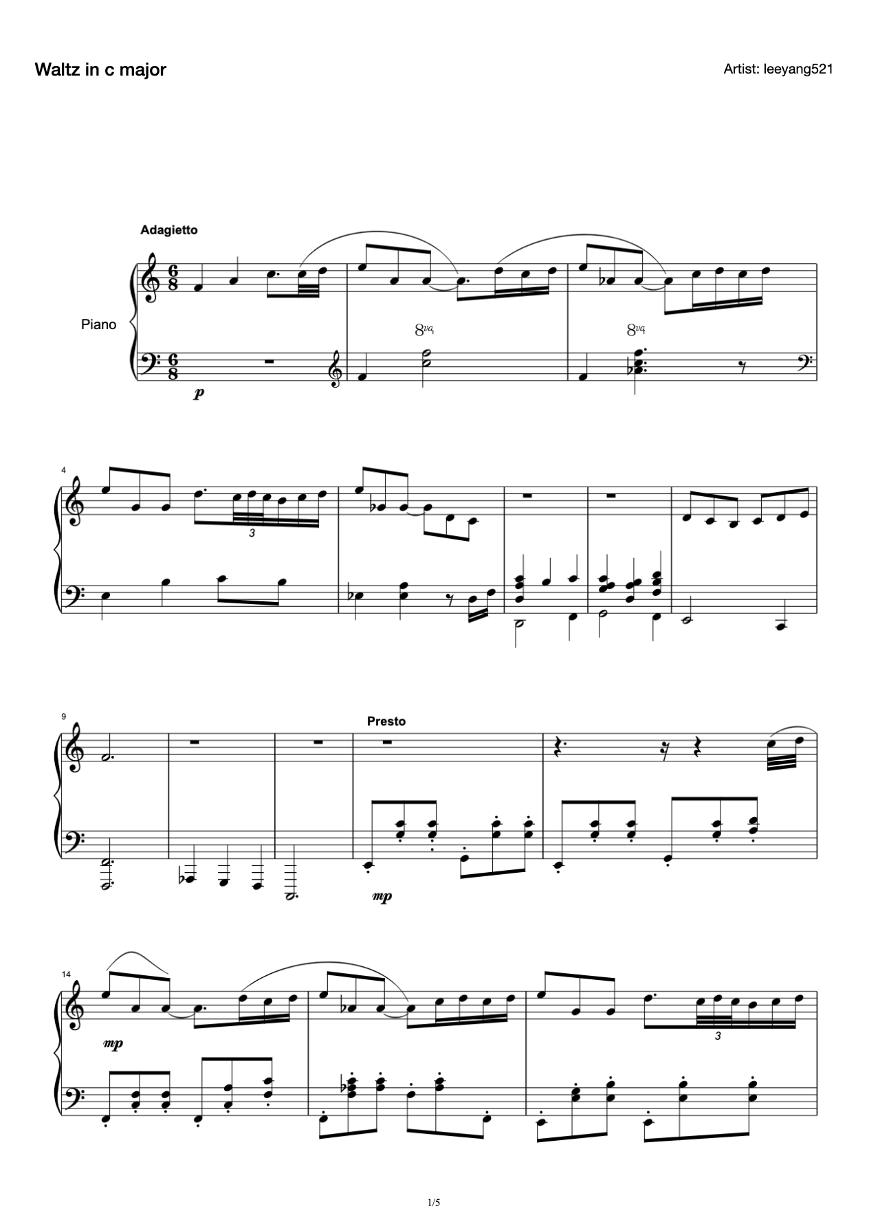 Waltz in c major preview