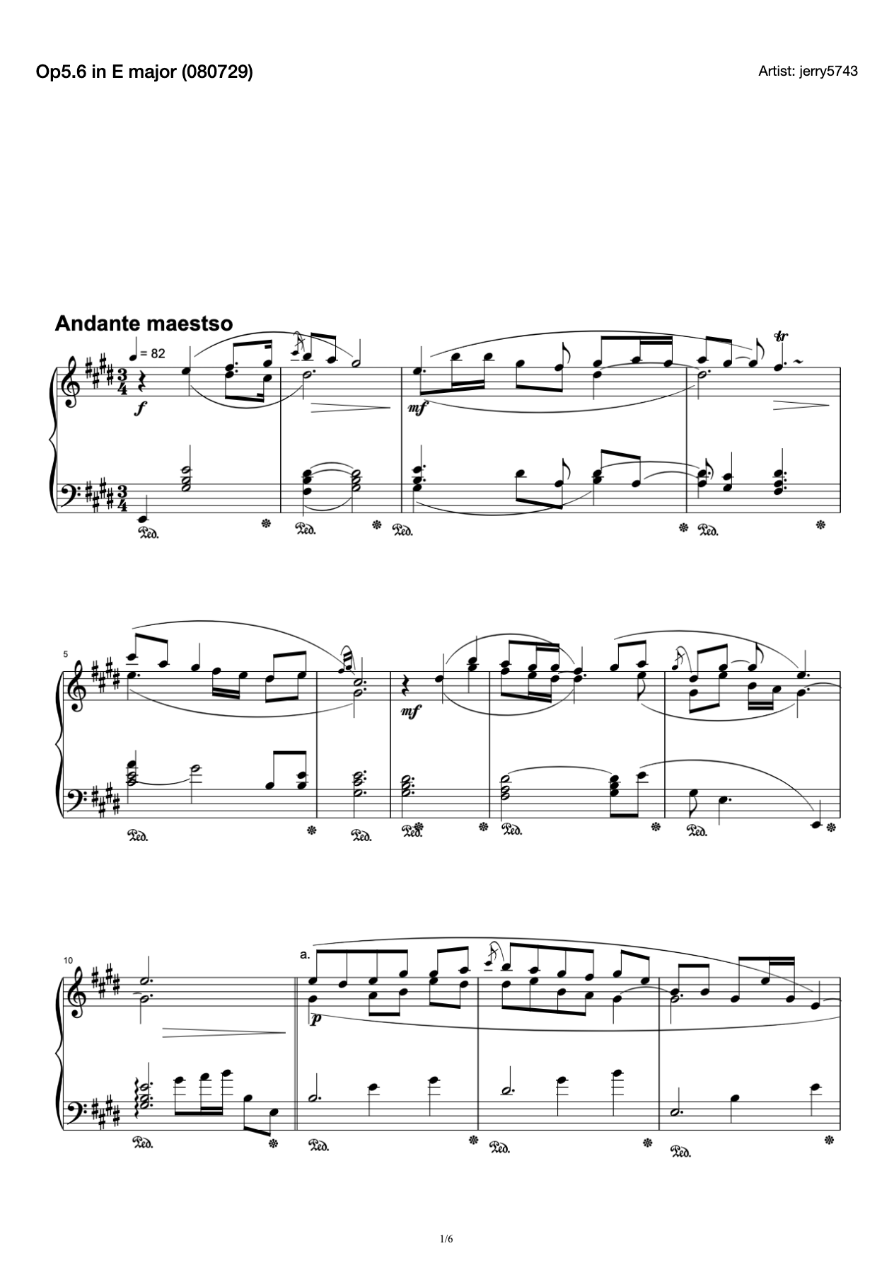 Op5.6 in E major (080729) preview