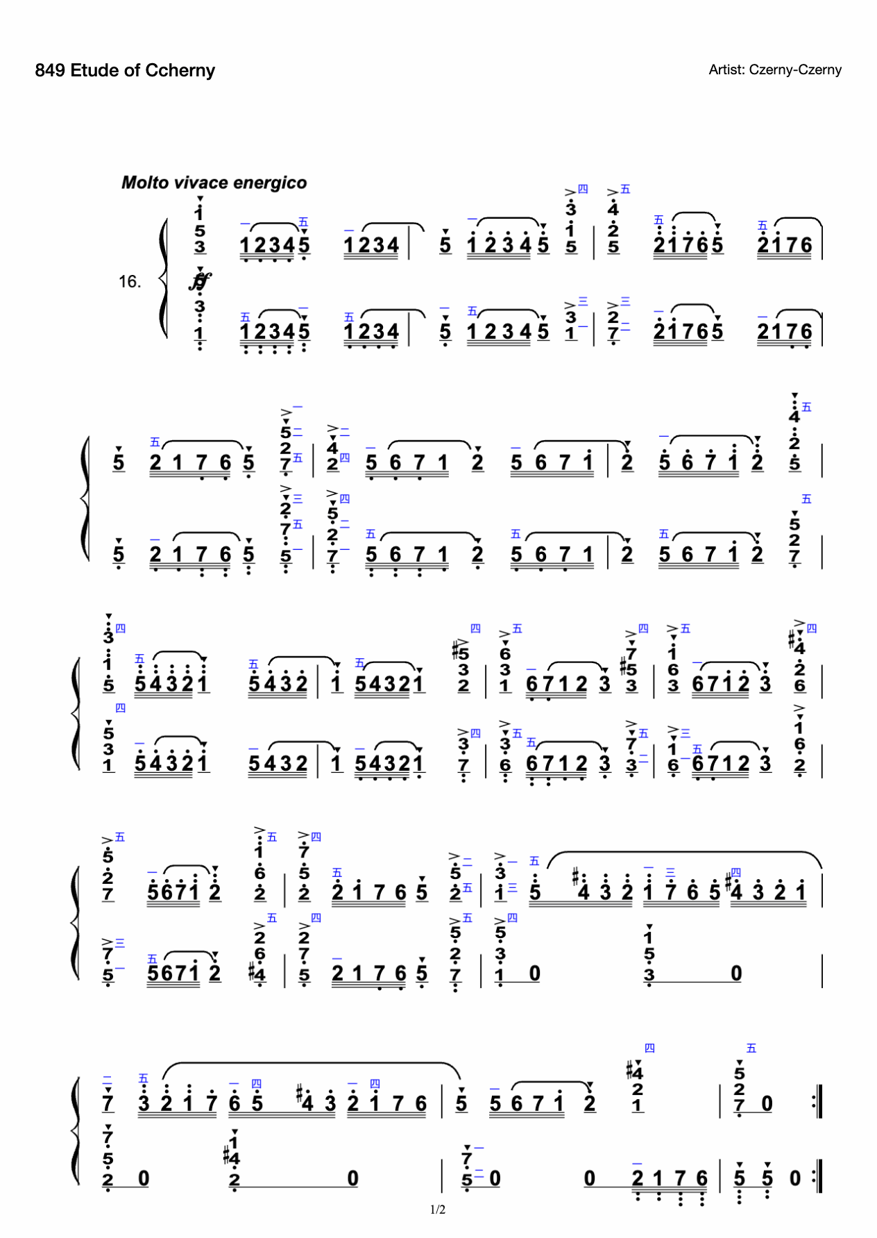 849 Etude of Ccherny preview