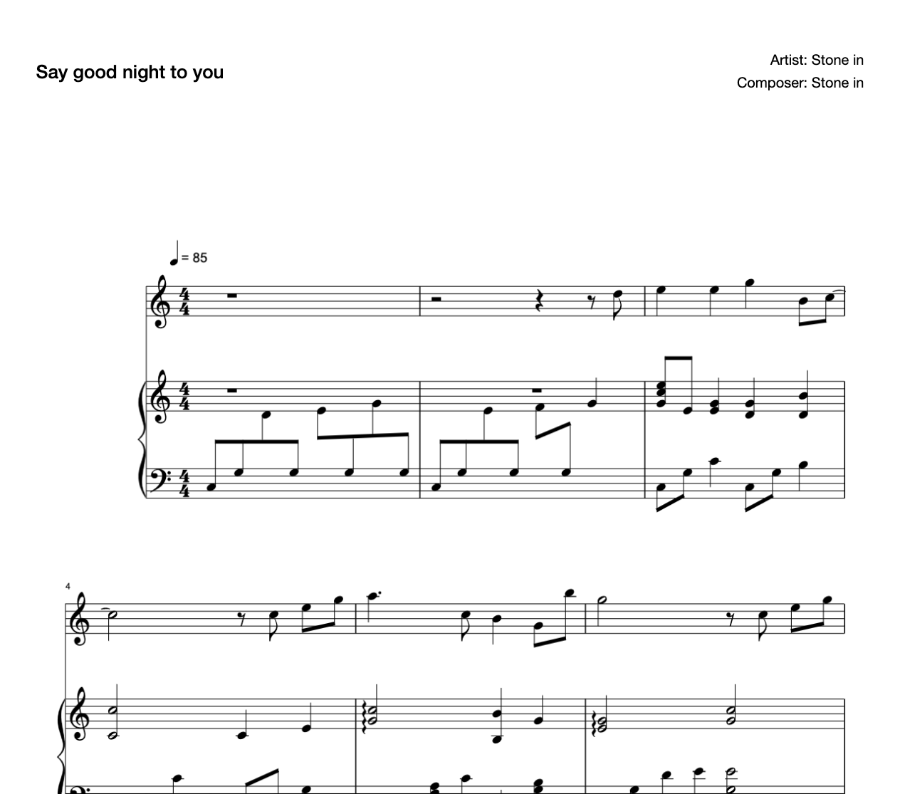 Say Good Night to You (Piano of the Night IV) preview