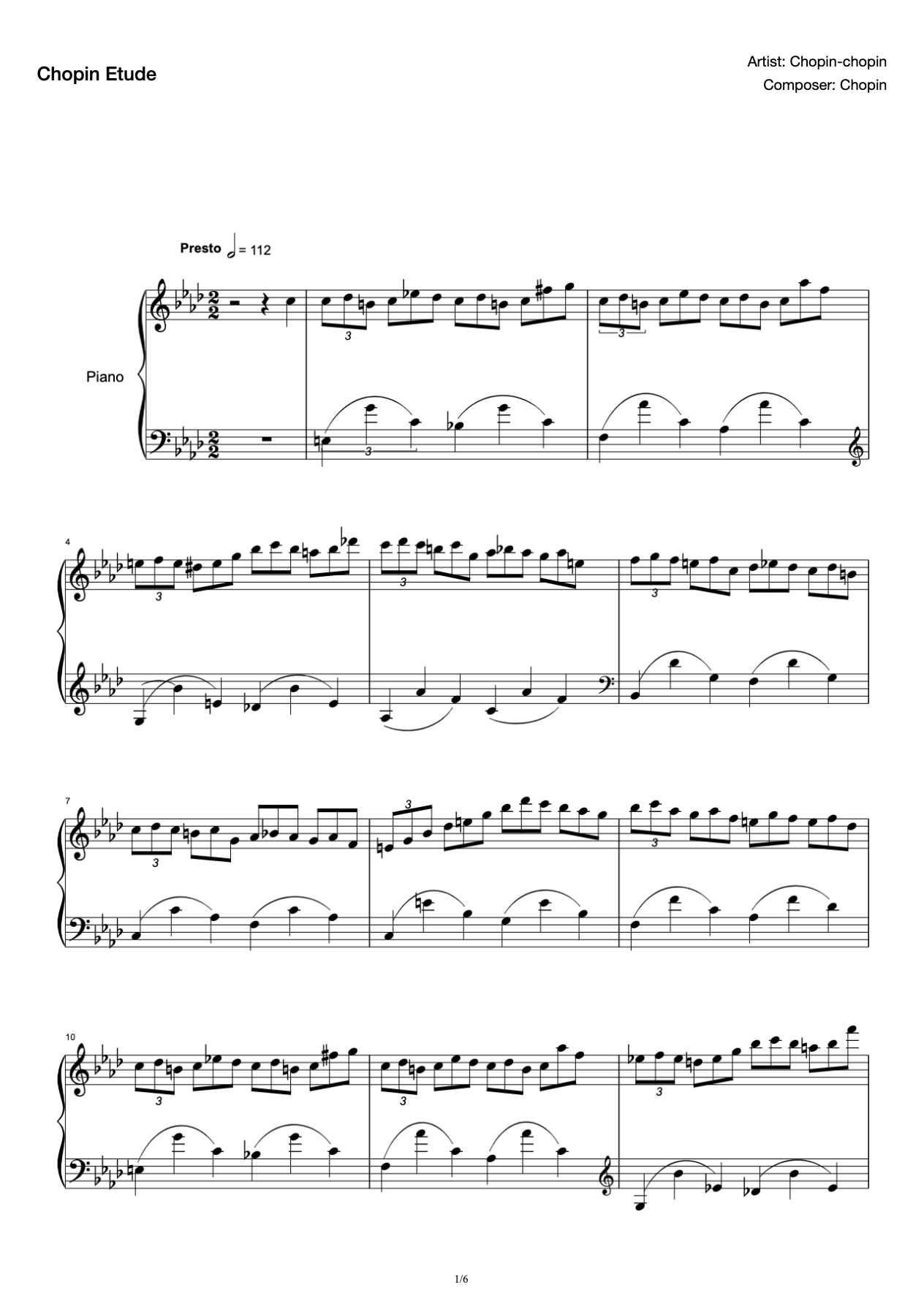 Chopin Etude 14 preview