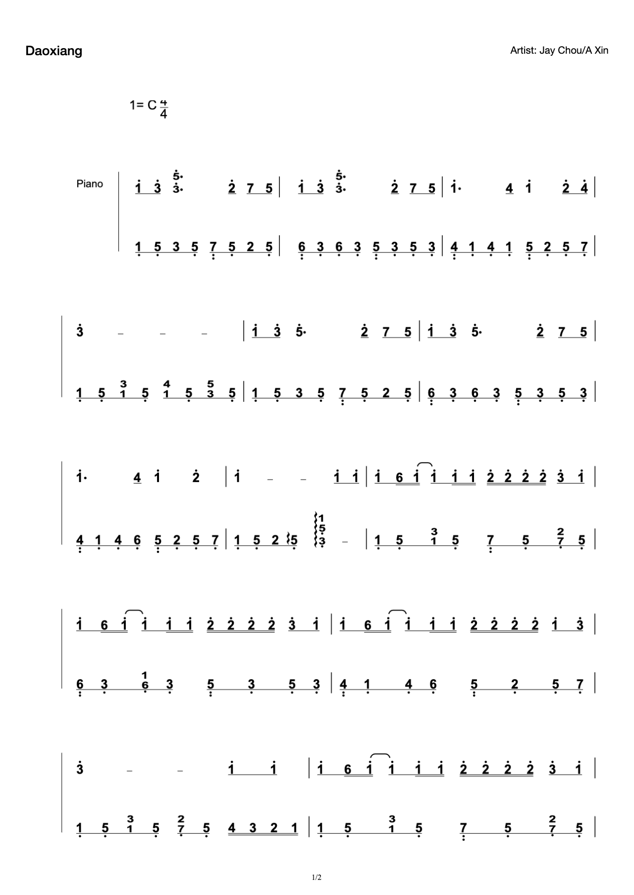 Daoxiang (C-tone version) preview