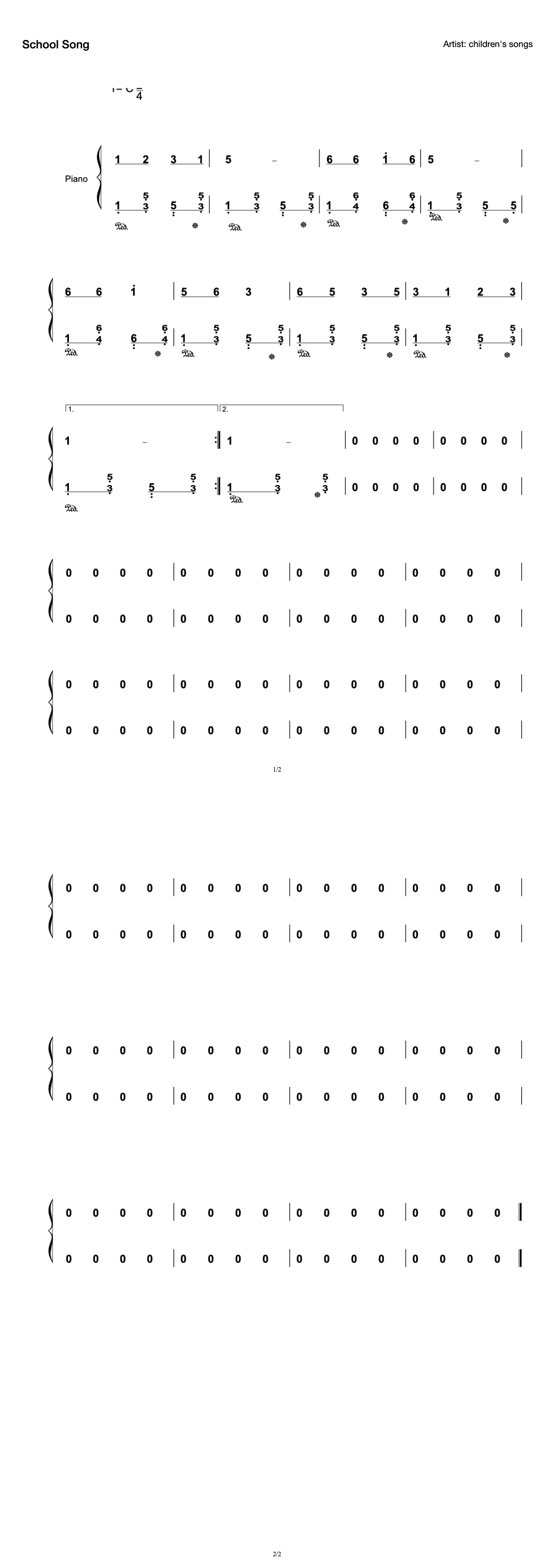 School Song (Piano Impromptu Accompaniment) preview