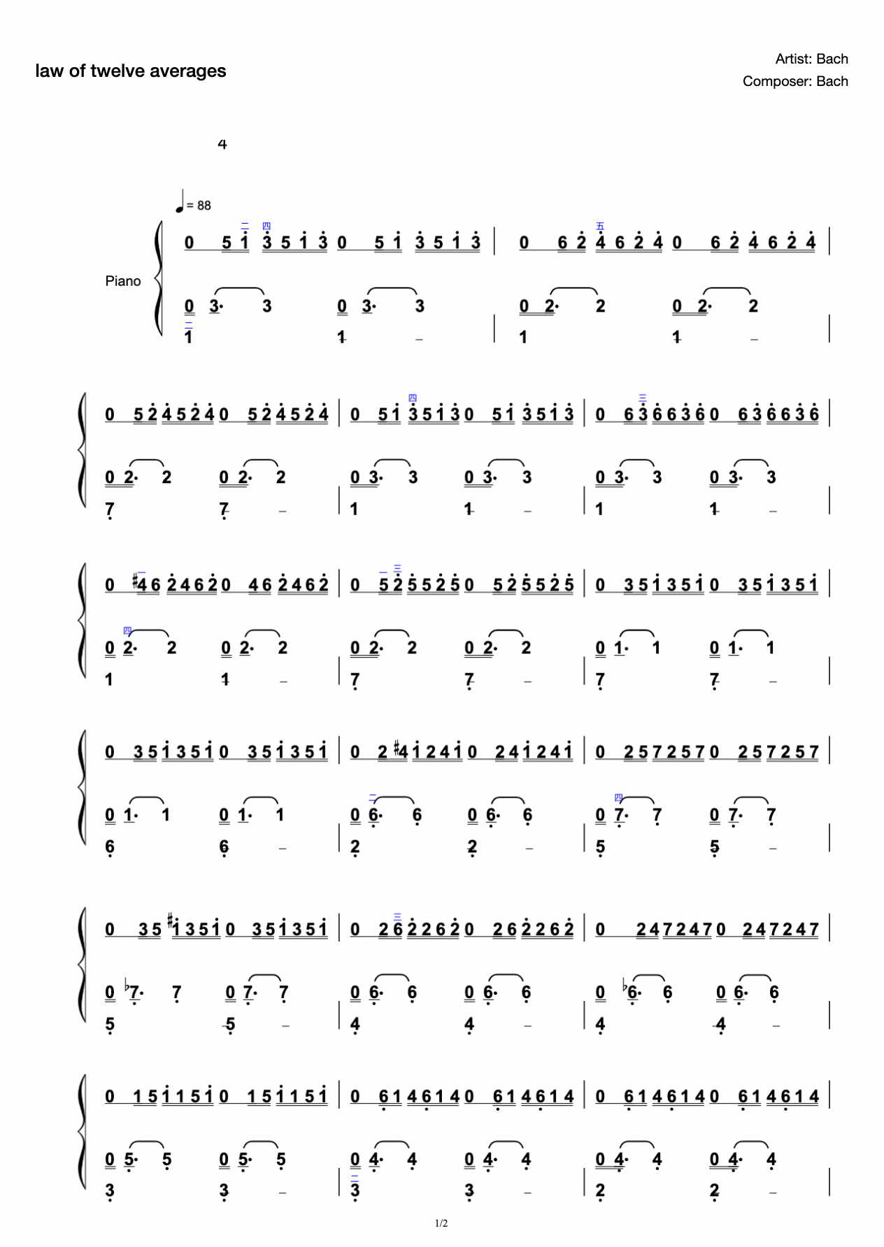 Twelve Average Laws Volume 1 Prelude in C Major preview