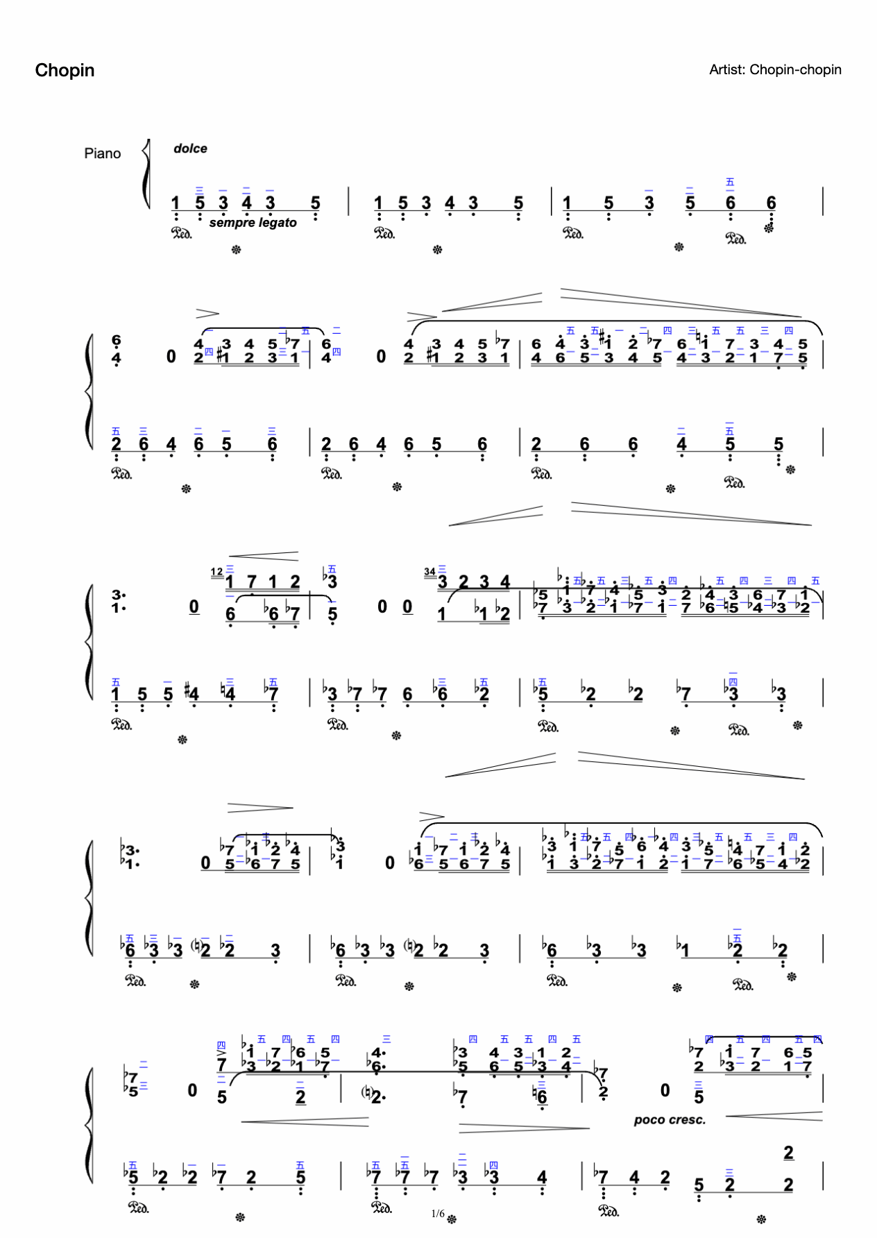 Chopin Nocturne Nocturne in 12-G Major (OP.37-2) preview