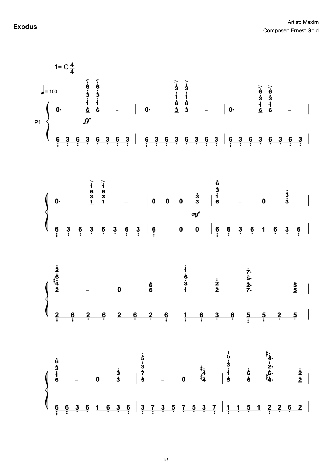 C Tone Easy to Play Exodus Nice to Play Exodus Maxim Maksim preview