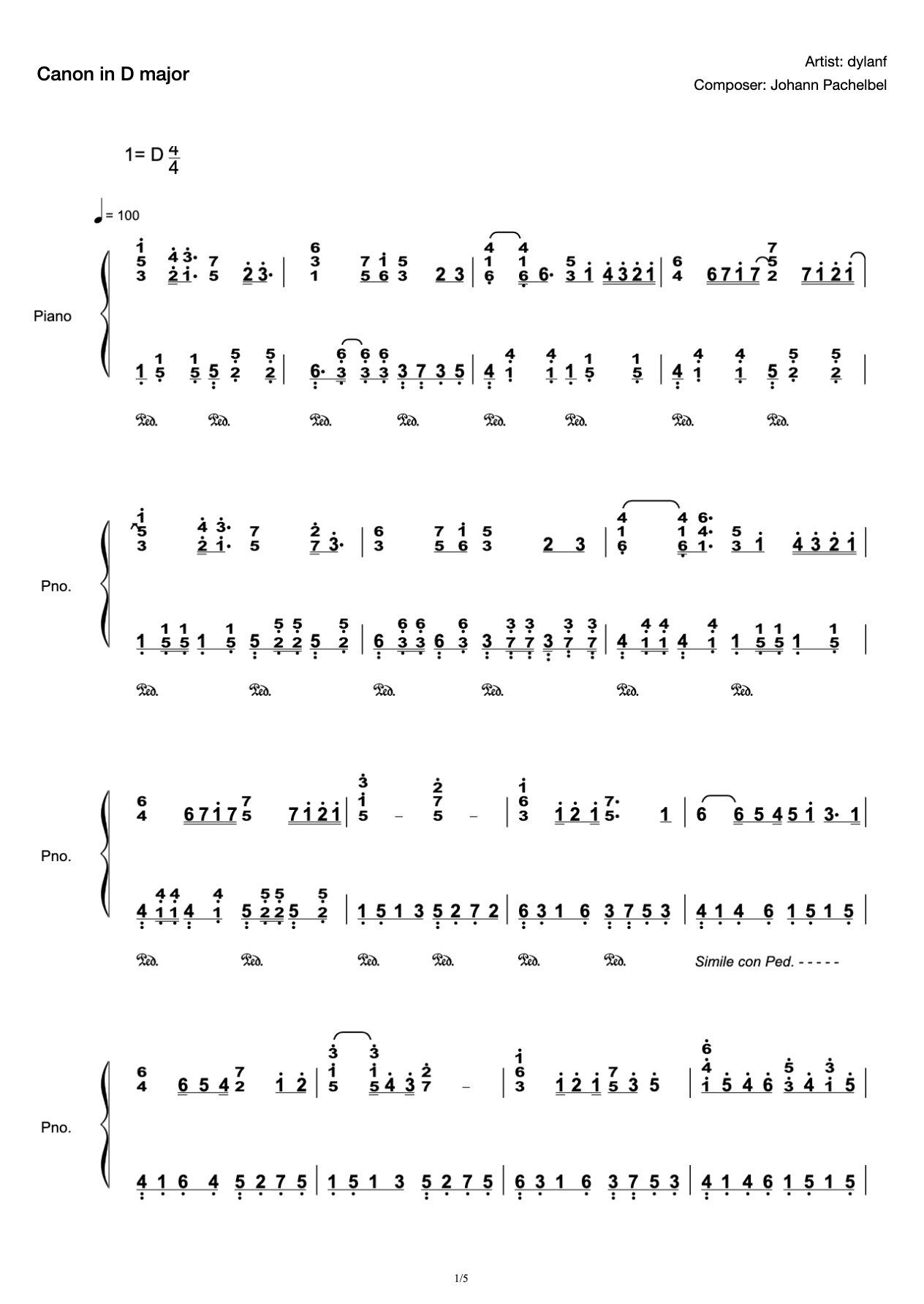 Cannon (Rock Edition) Super Burning Blood dylanf Classic Cannon Canon in D Major Zhang Yifan Jerry C D Major Cannon preview