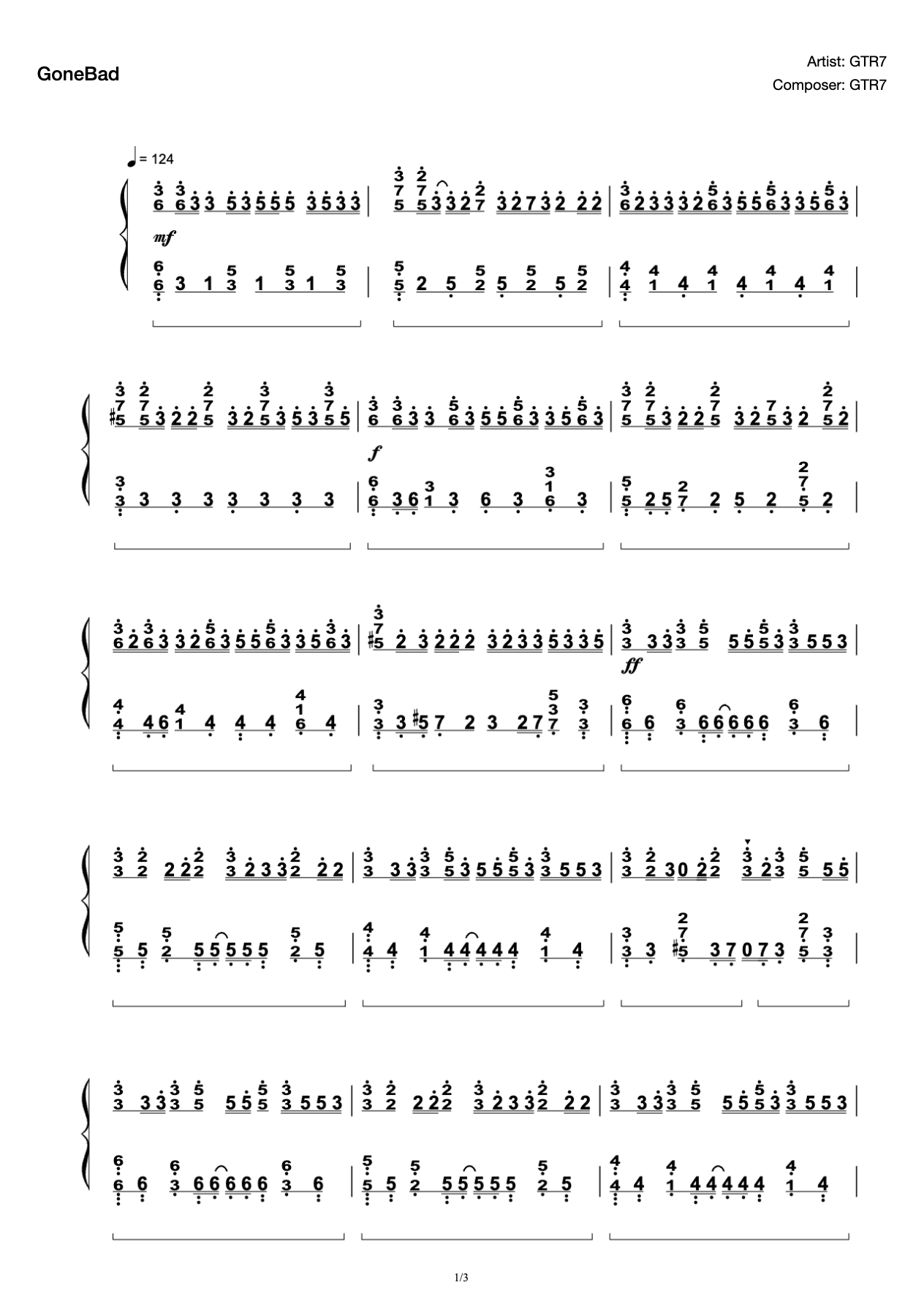 "GoneBad" Butterfly Step Song-C Tone Edition-Limit Reduction preview