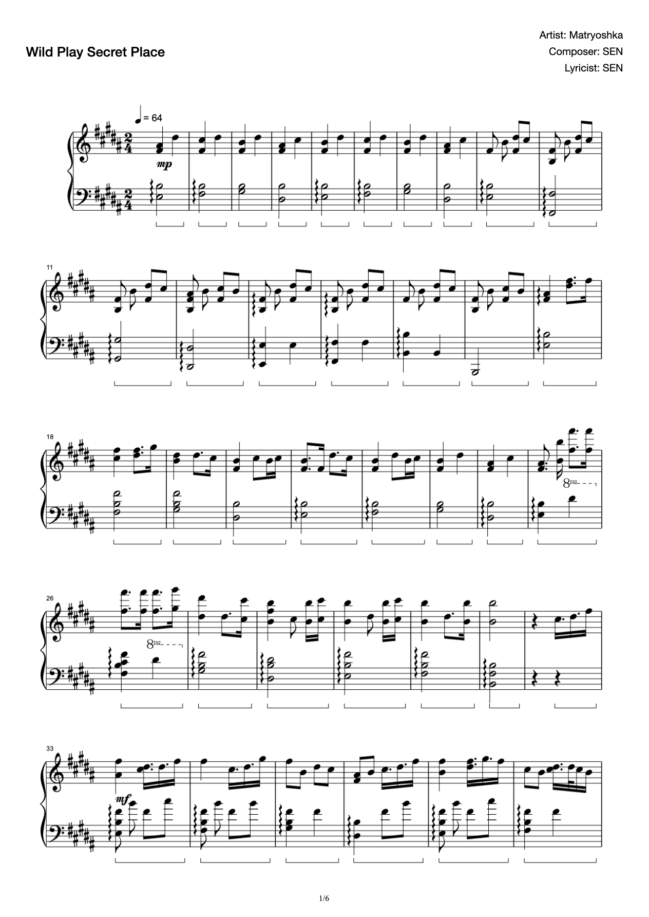 "Sacred Play Secret Place" Cuppix arrangement-extreme reduction-original tune preview