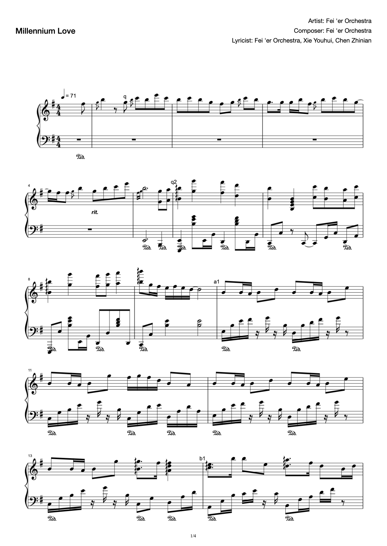 Feier Orchestra-G to B "Millennium Love" (New Refined Paragraph Optimization) preview