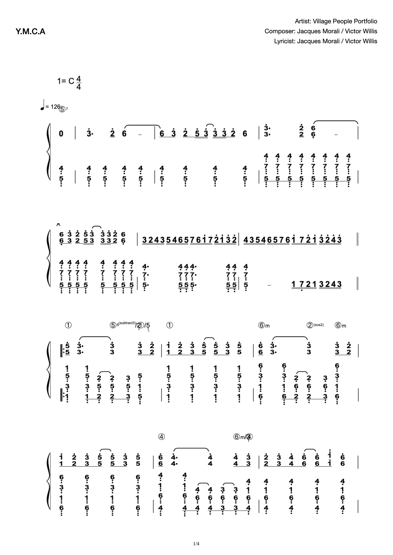 Y.M.C.A (Trump March in C) preview