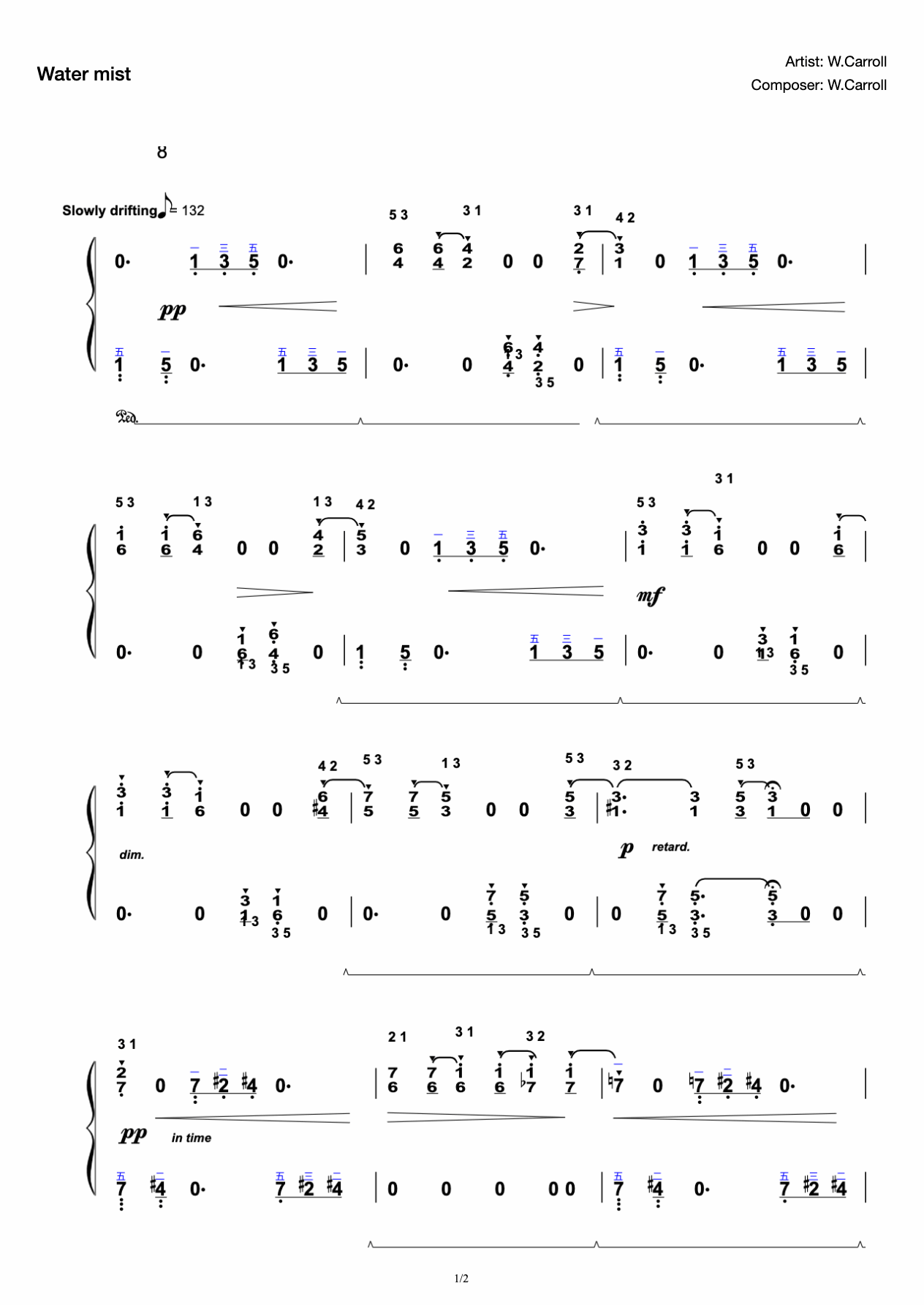 Spraymist Water Mist Abrsm Emperor 2025-26 Level 3 B8 Low Difficulty Selection preview