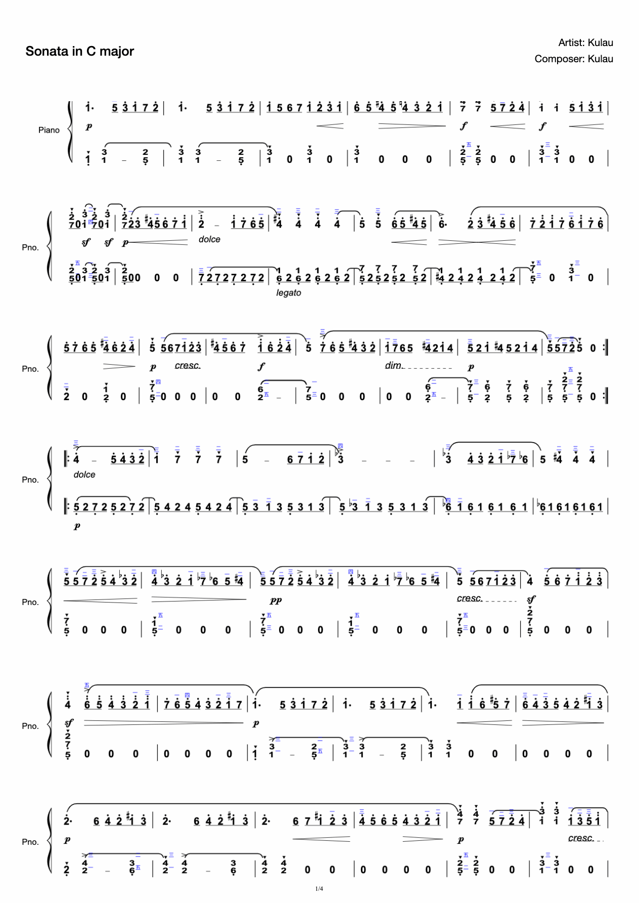 Kulau Sonata in C Major 0p.55 No.1 First Song First movement preview