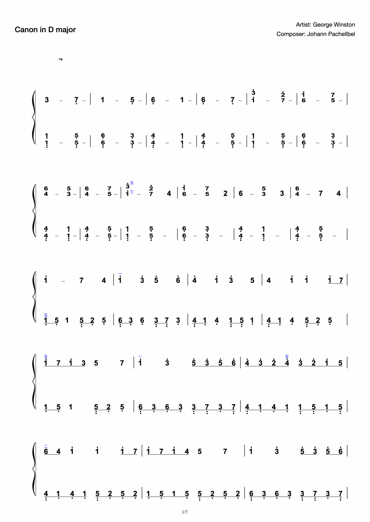 Cannon George Winston Original-Based on Original Spectrum (Slightly Changed, Easier to Handy) preview