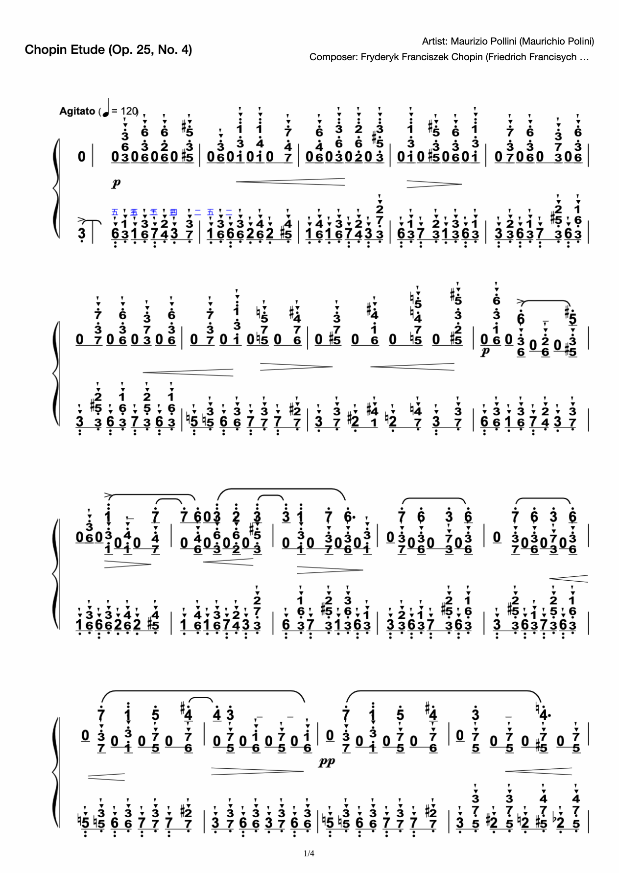 Etude Op. 25 No. 4-Chopin Etude preview