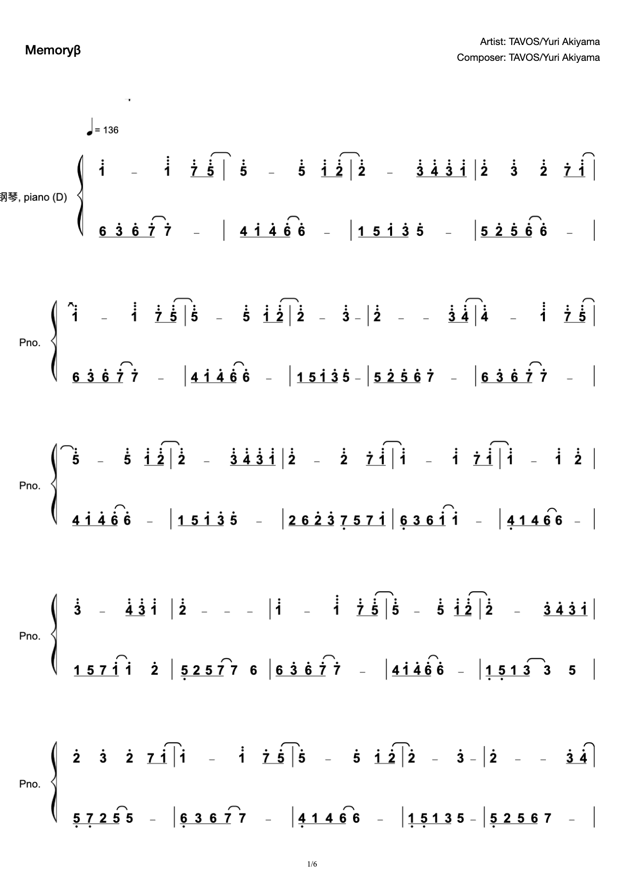 TAVOS, Yu Ri Qiu Shan-Memory β (Limit Reduction-C-tone Memory β) preview