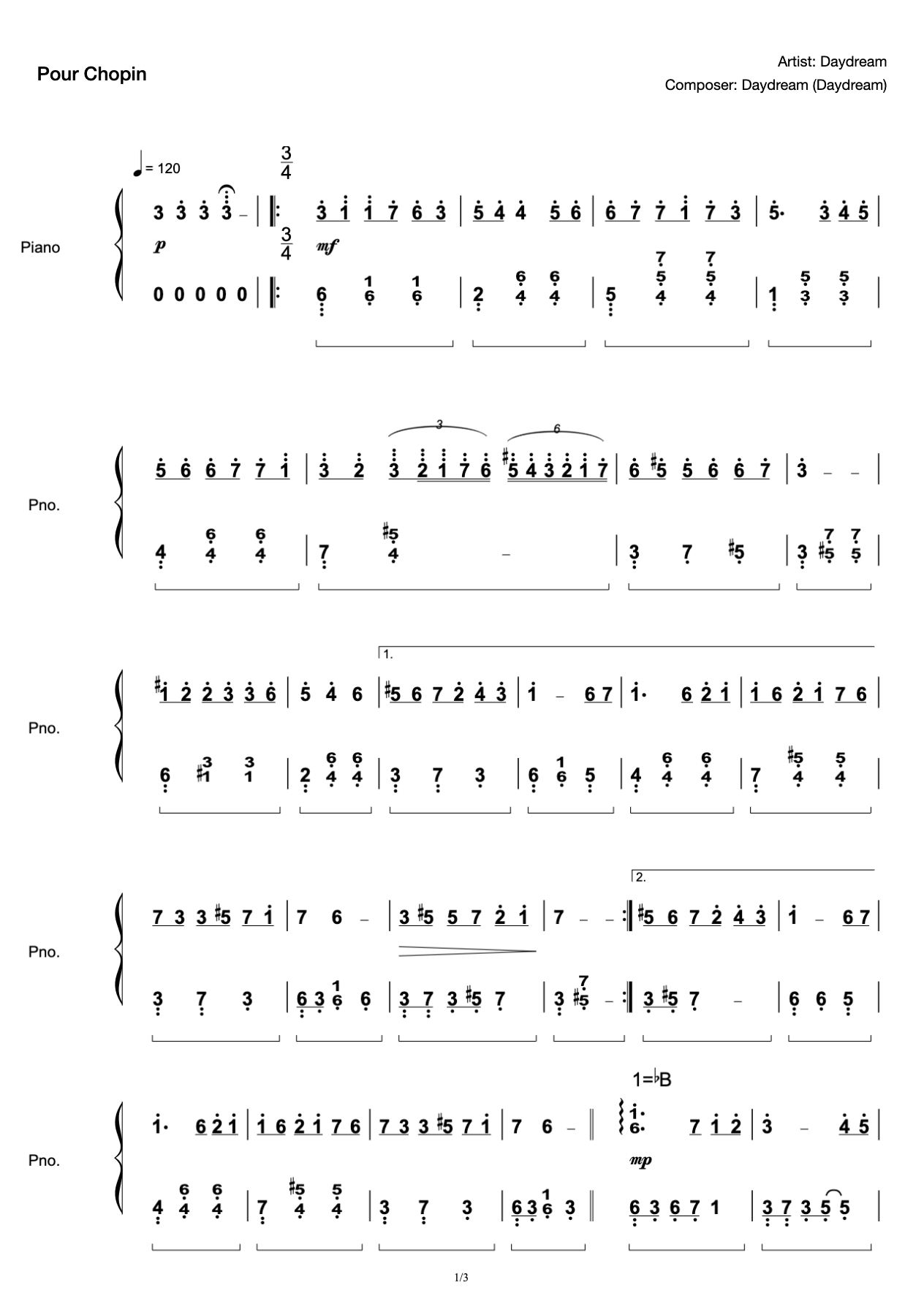 Pour Chopin preview