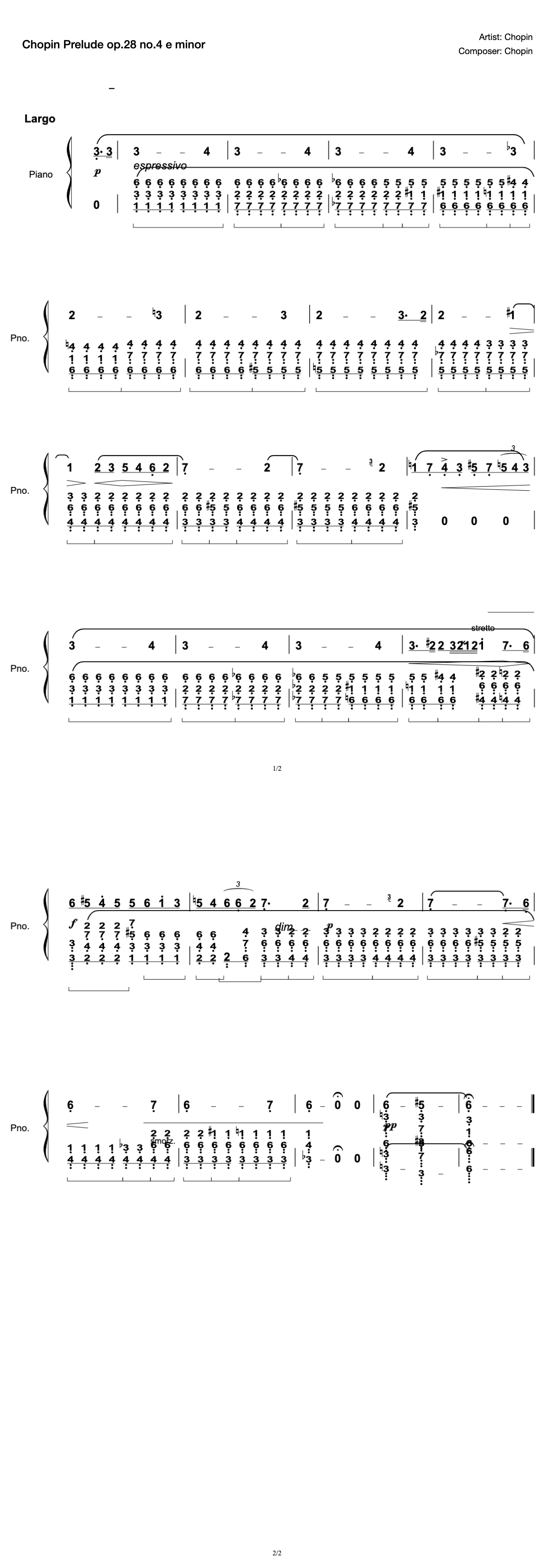 Chopin Prelude op.28 no.4 e minor preview