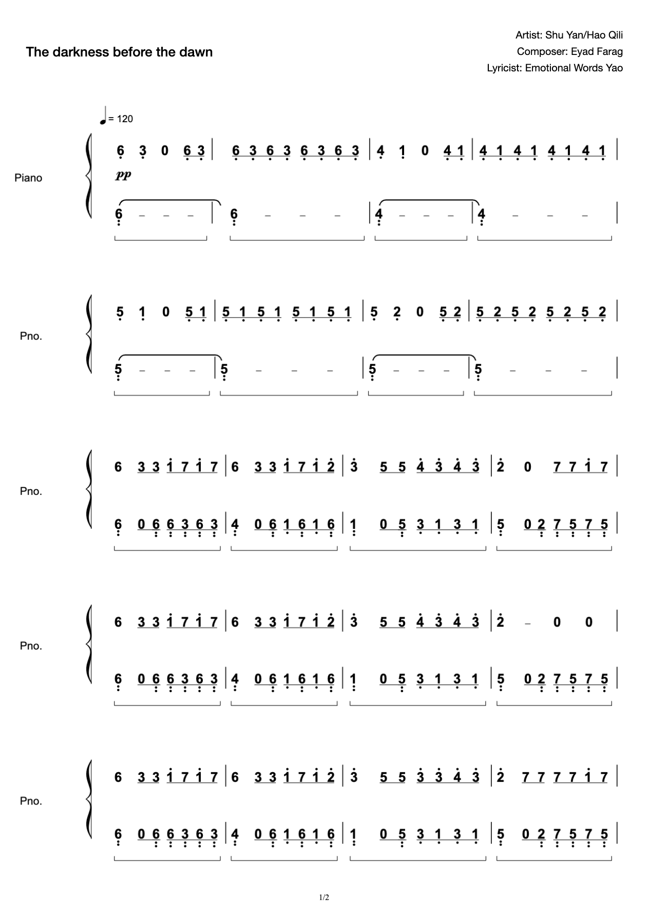 The Darkness Before Dawn-One Ice Piano Edition preview