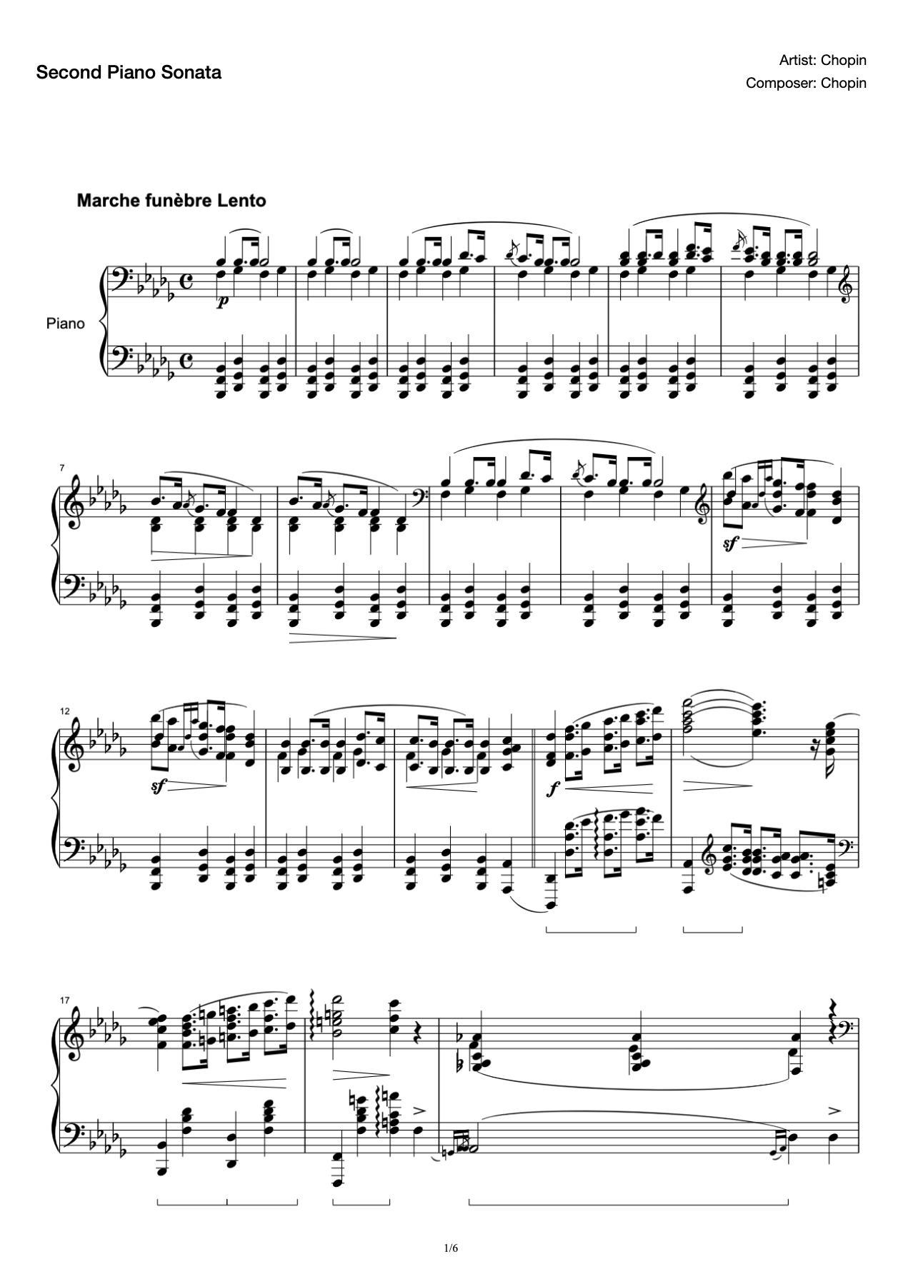 Chopin's Second Piano Sonata (Third)-Op.35-No.2 preview