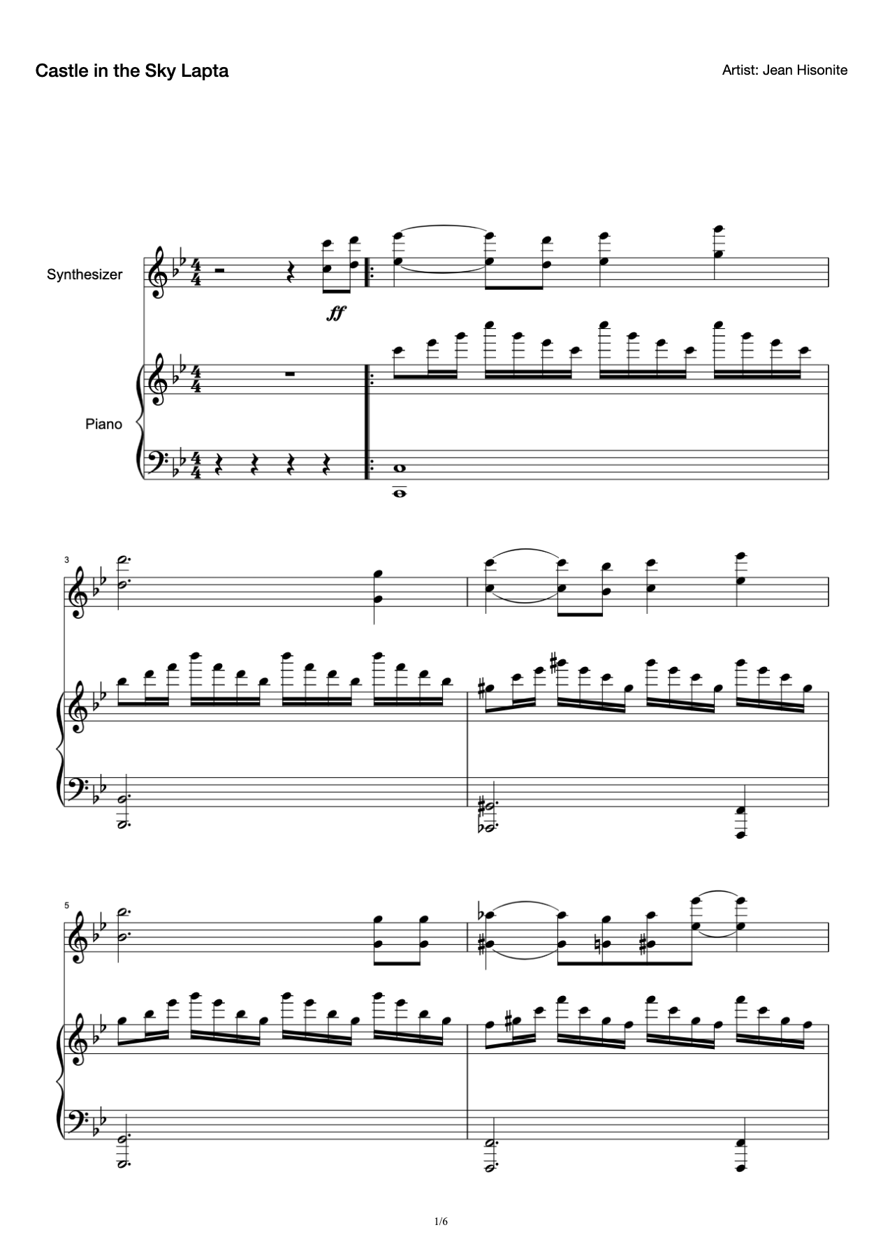 Sky City-(Violin) Two-Person Edition preview