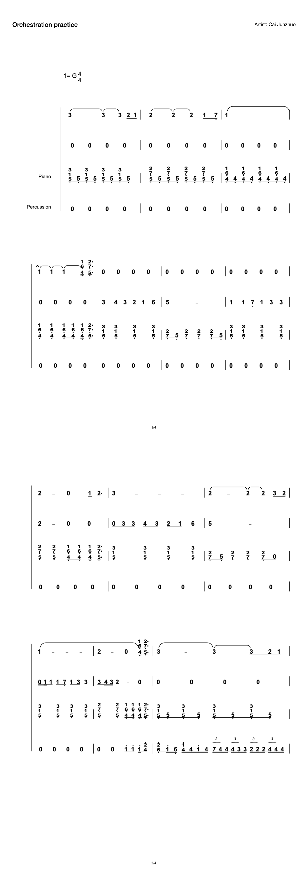 Orchestration practice preview