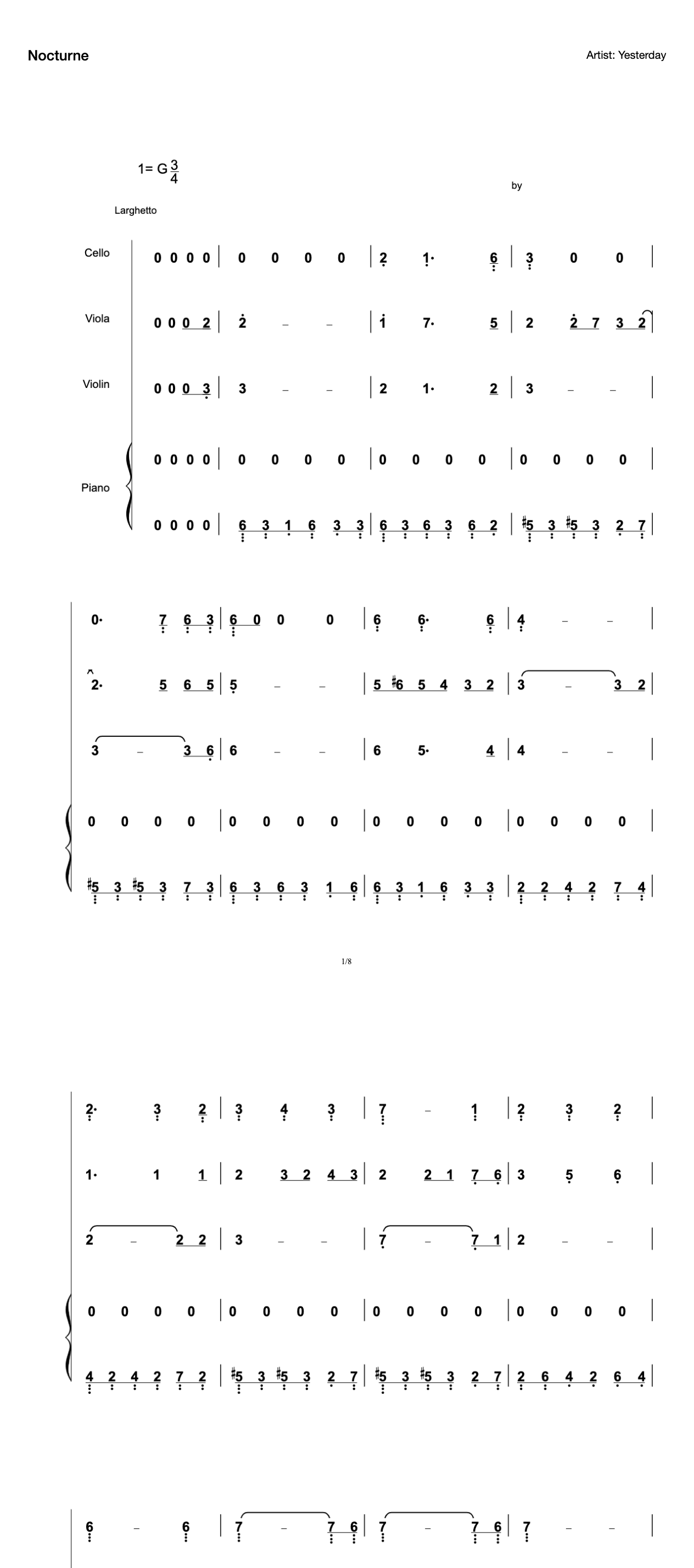 Nocturne-Sum Score-Original preview