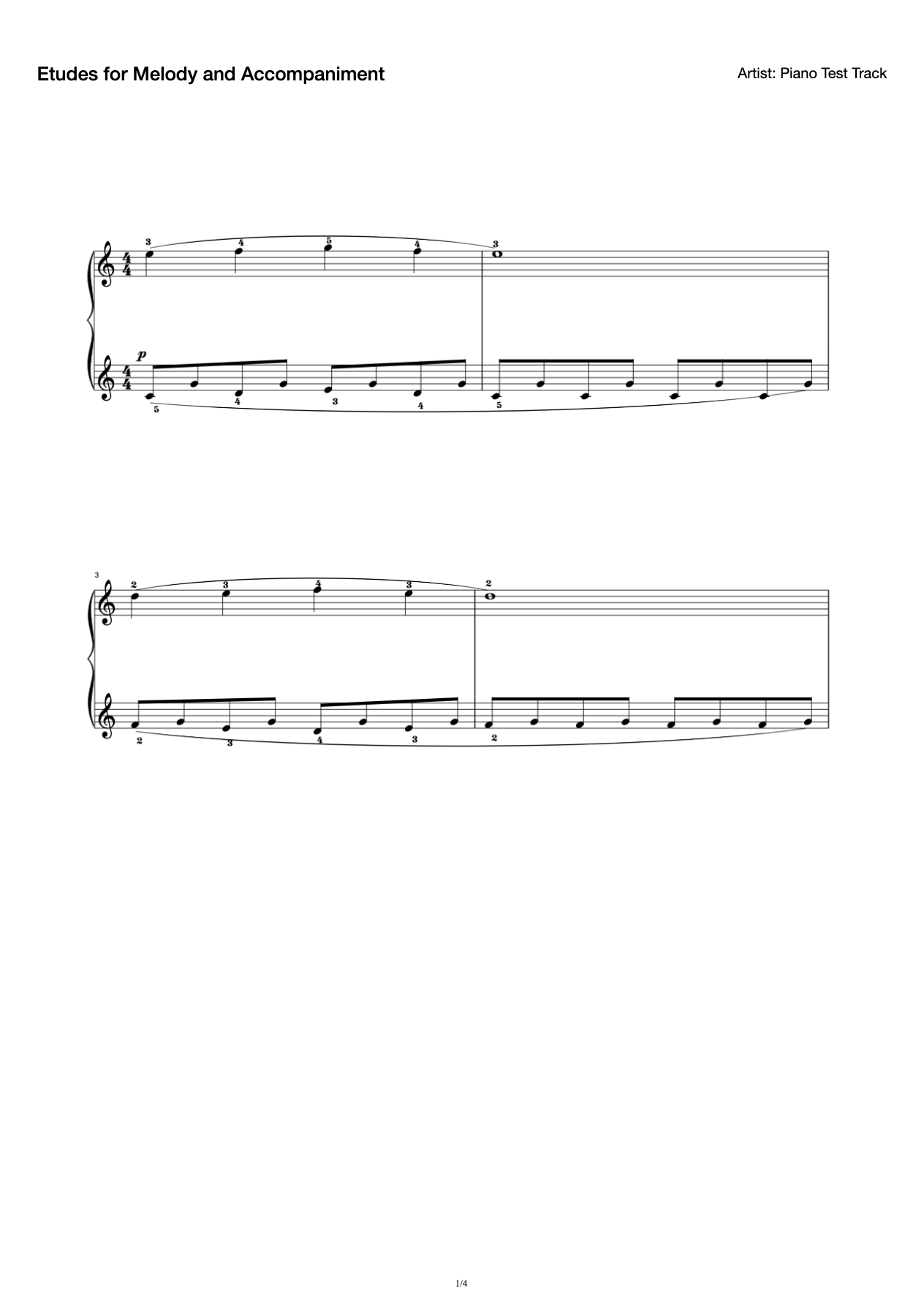 Etudes for Melody and Accompaniment preview