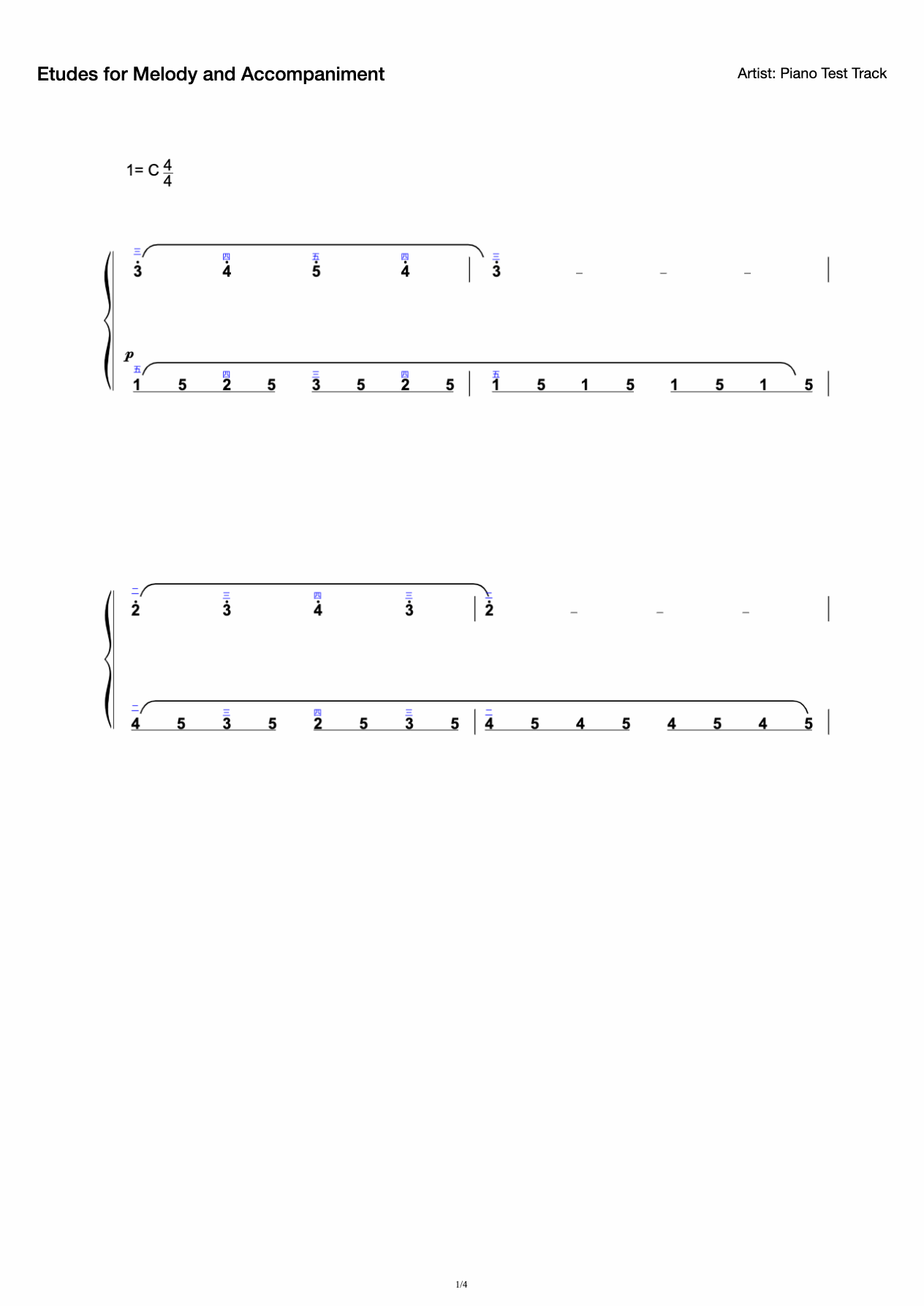 Etudes for Melody and Accompaniment preview