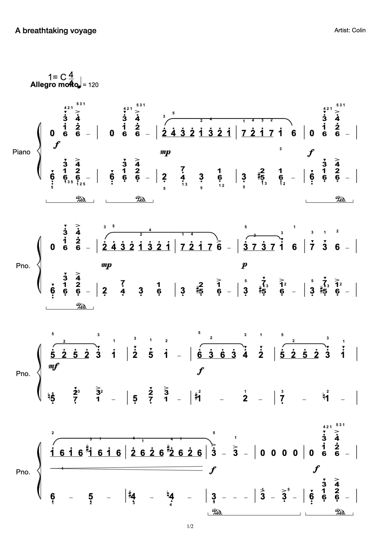 China Conservatory of Music Grade II Optional Songs 1. Thrilling Voyage preview