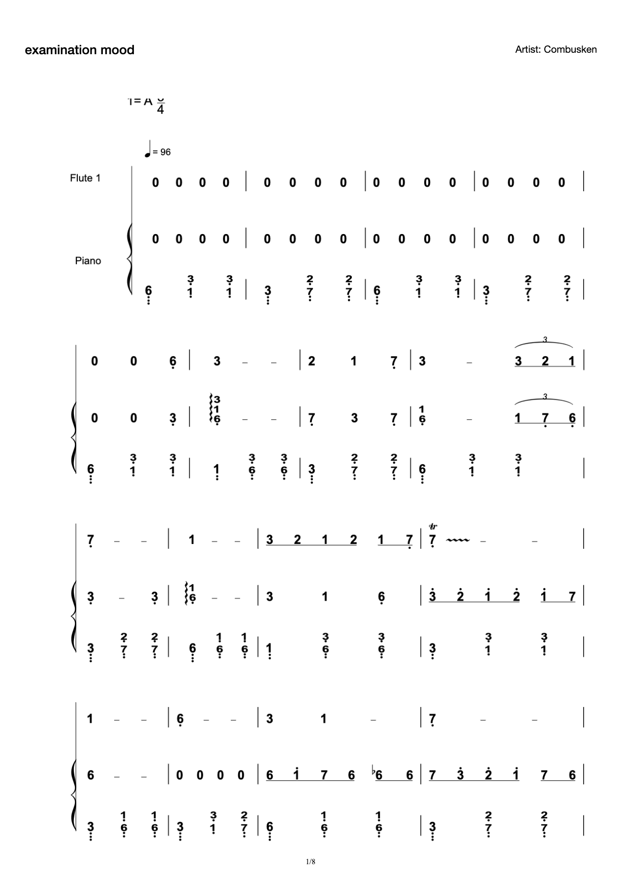 Exam Mood (Piano Flute) preview