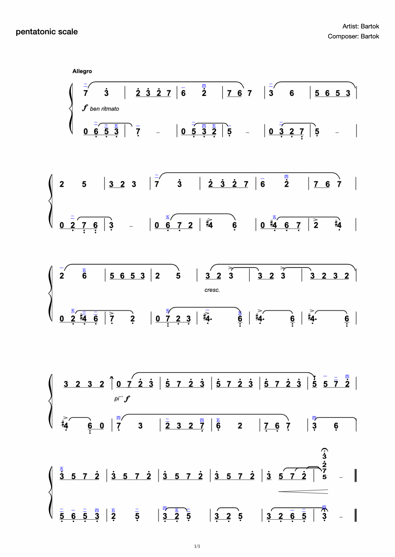 pentatonic scale preview