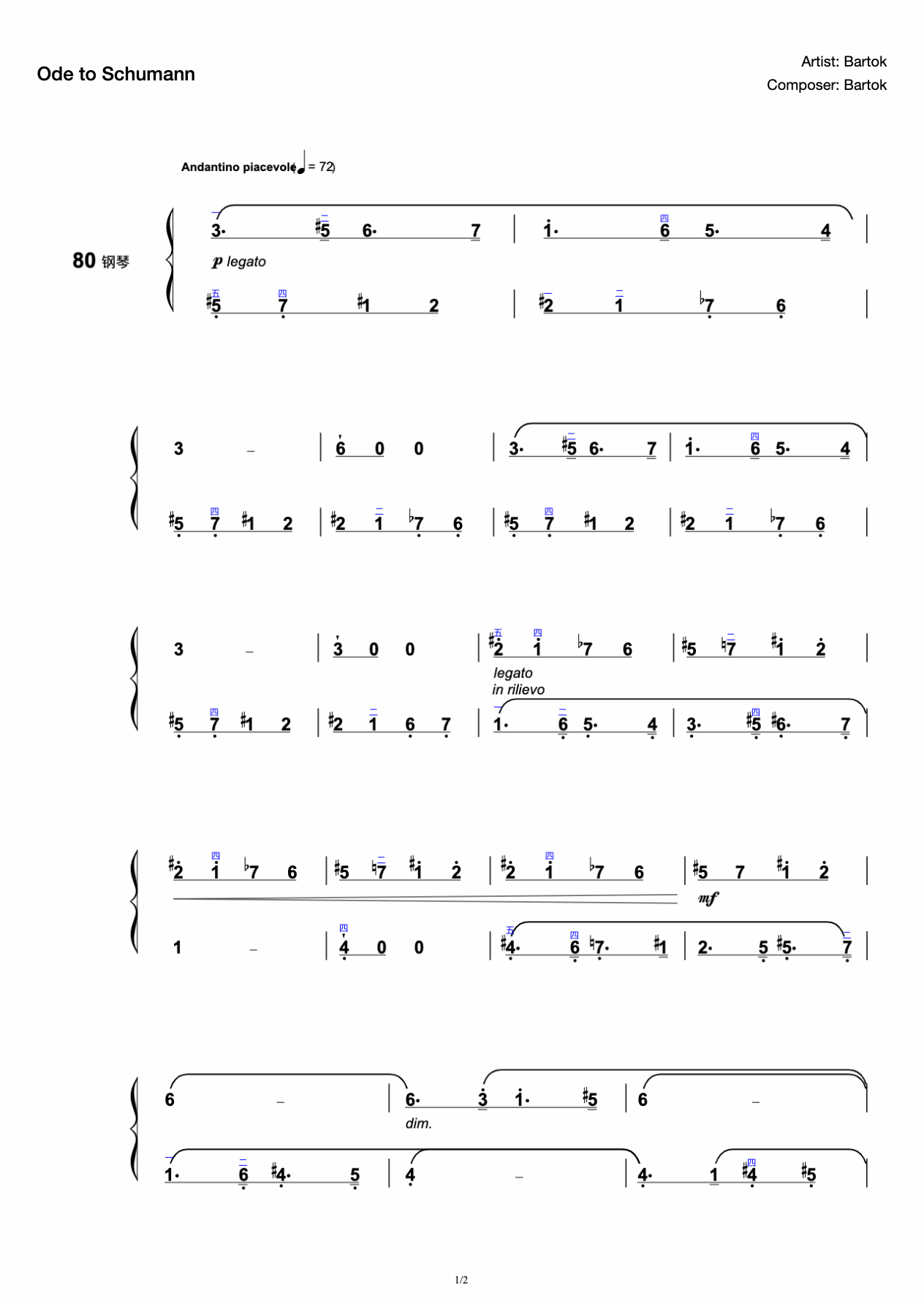 Ode to Schumann preview