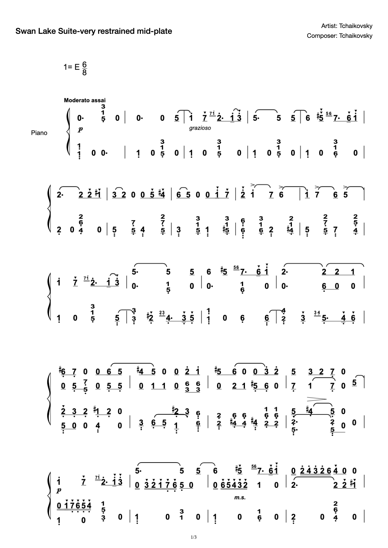 Swan Lake Suite No.13-II-Very restrained mid-plate preview