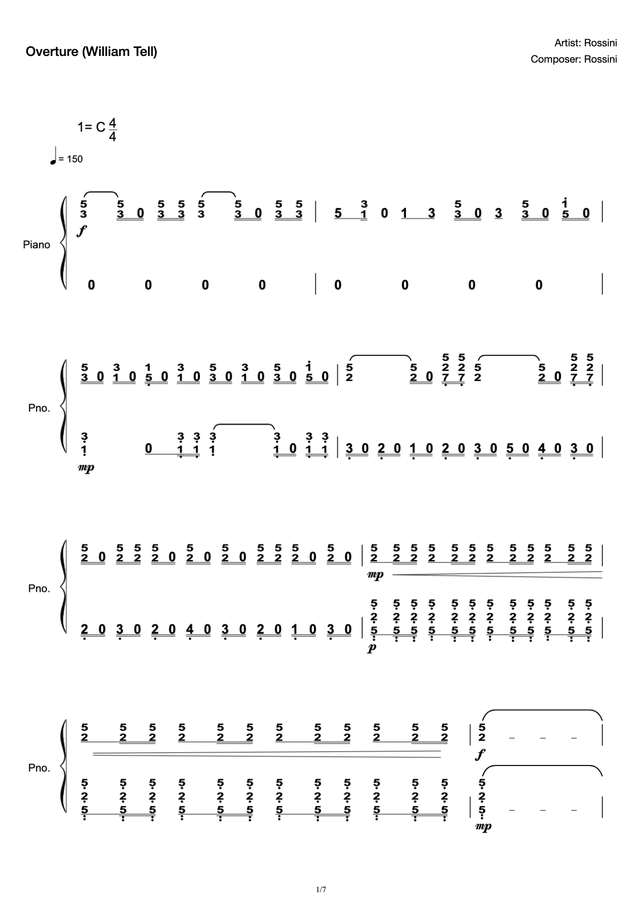 Key-C Version of William Till's Prelude IV preview