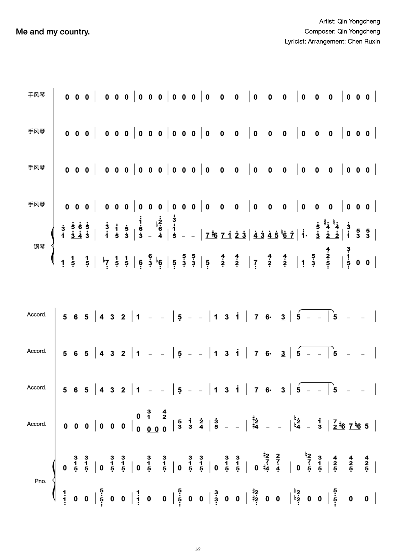 Accordion Piano Concerto in C Major preview