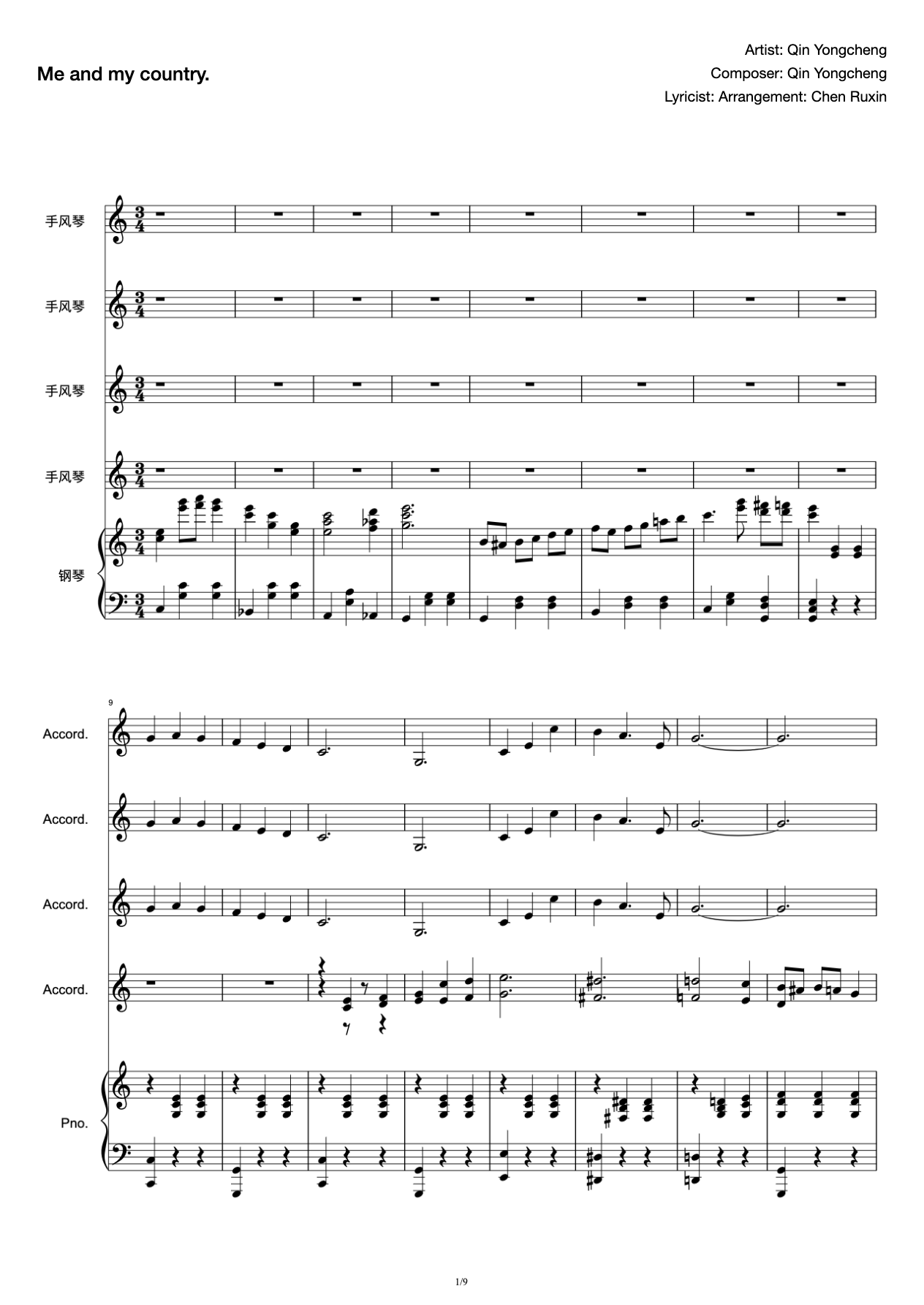 Accordion Piano Concerto in C Major preview