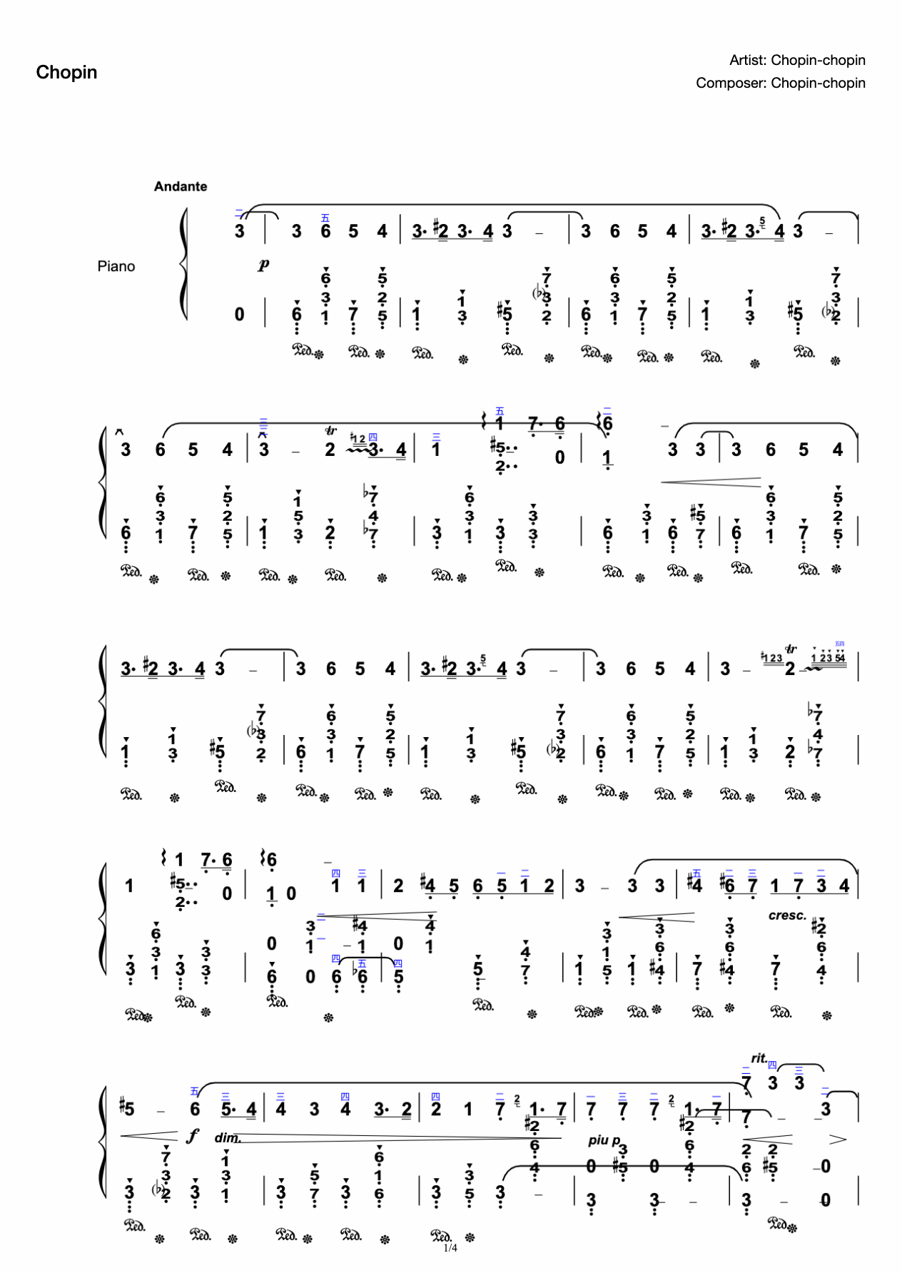 Chopin Nocturne Nocturne in 15-f minor (Op.55-1) preview