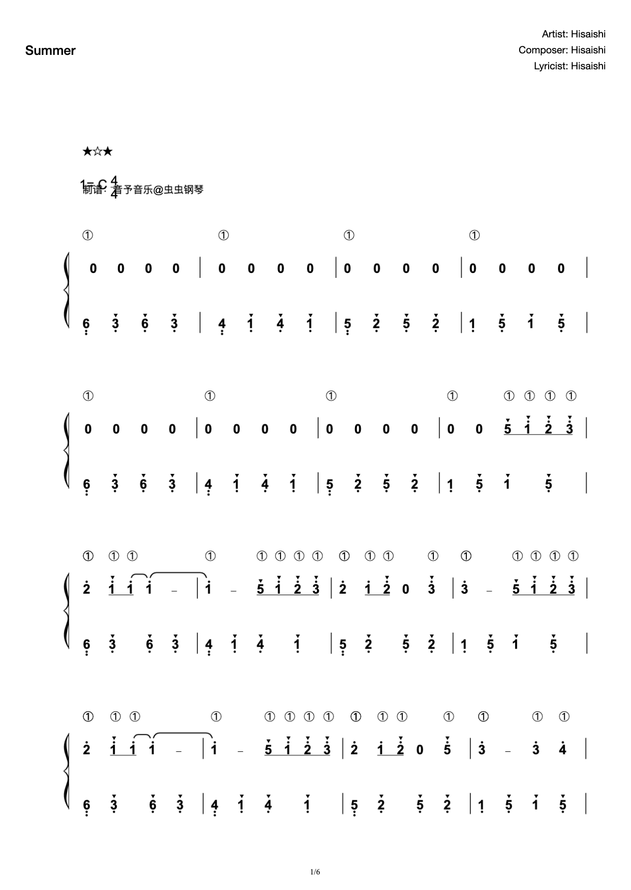 Summer-Teaching Edition (with fingering) preview