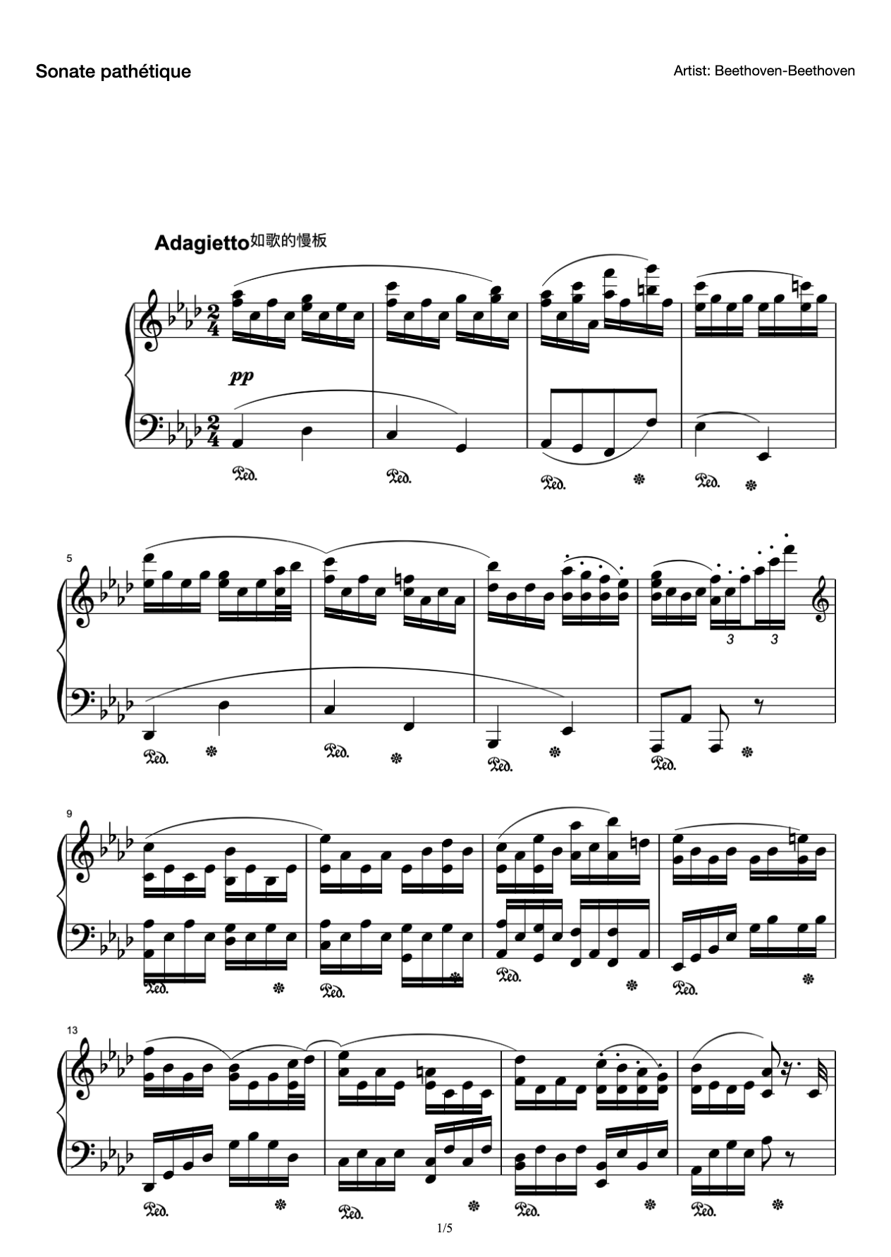 Sonate pathétique preview