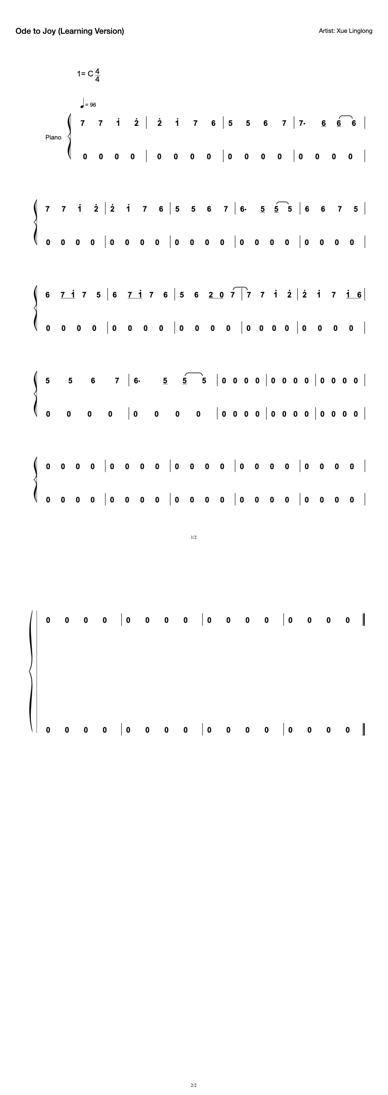 Ode to Joy (Learning Version) preview