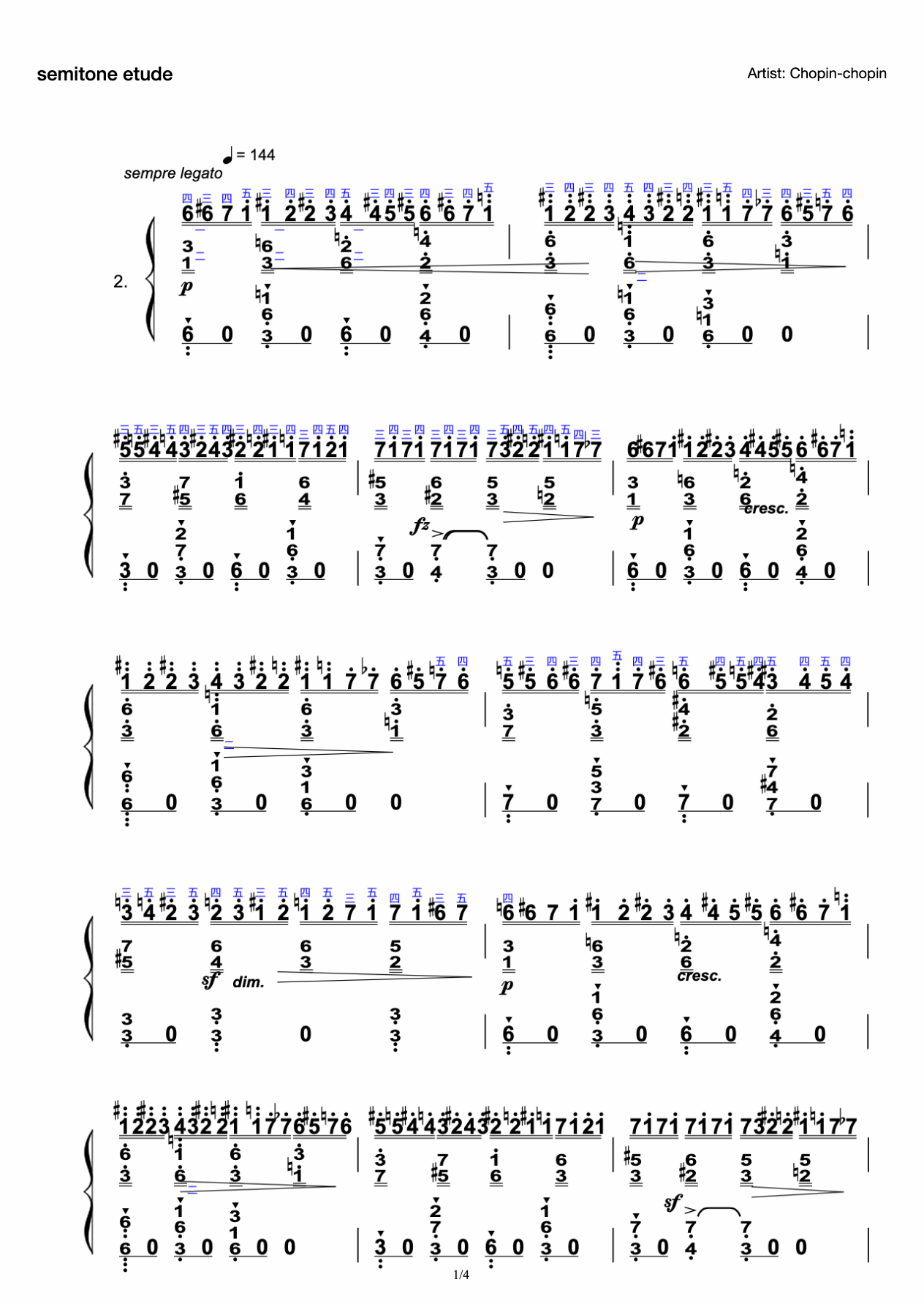 semitone etude preview