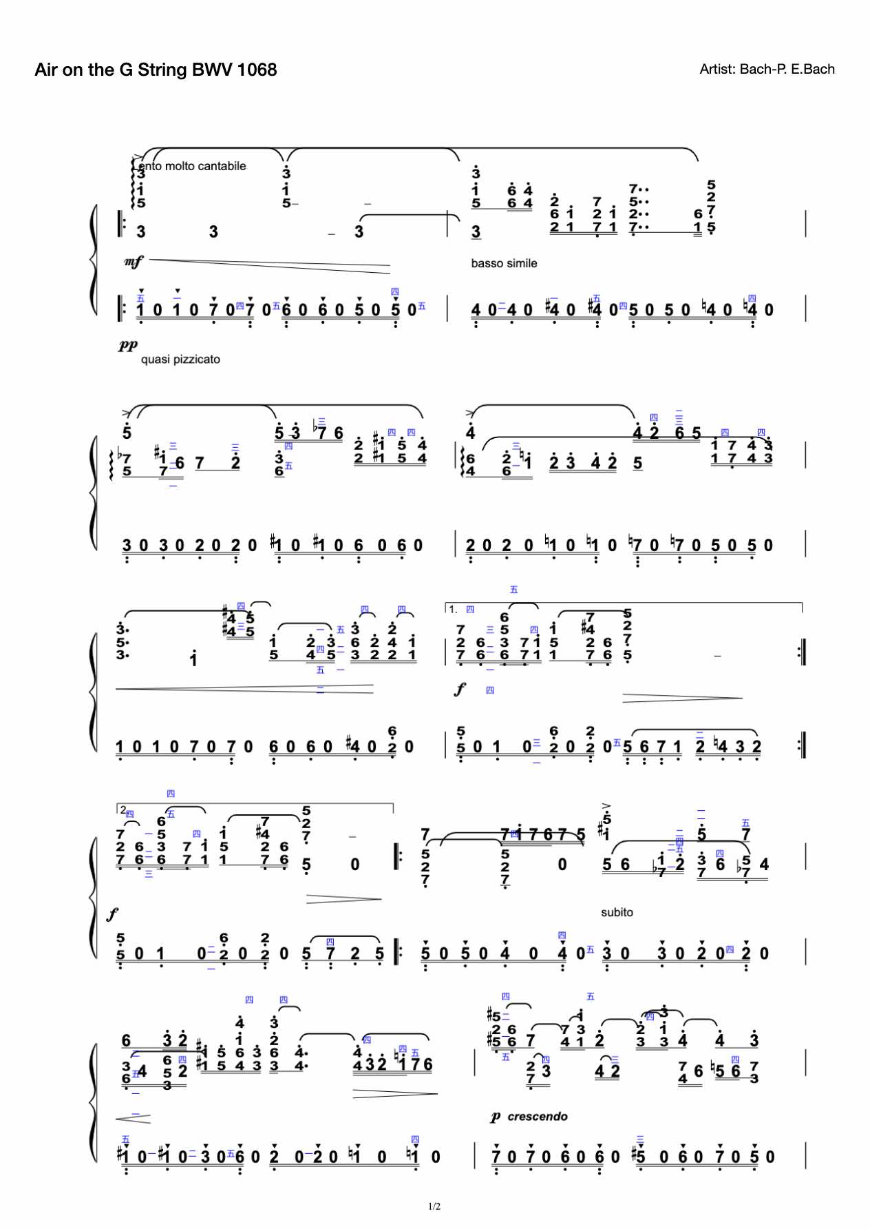 Air on the G String  BWV 1068 preview