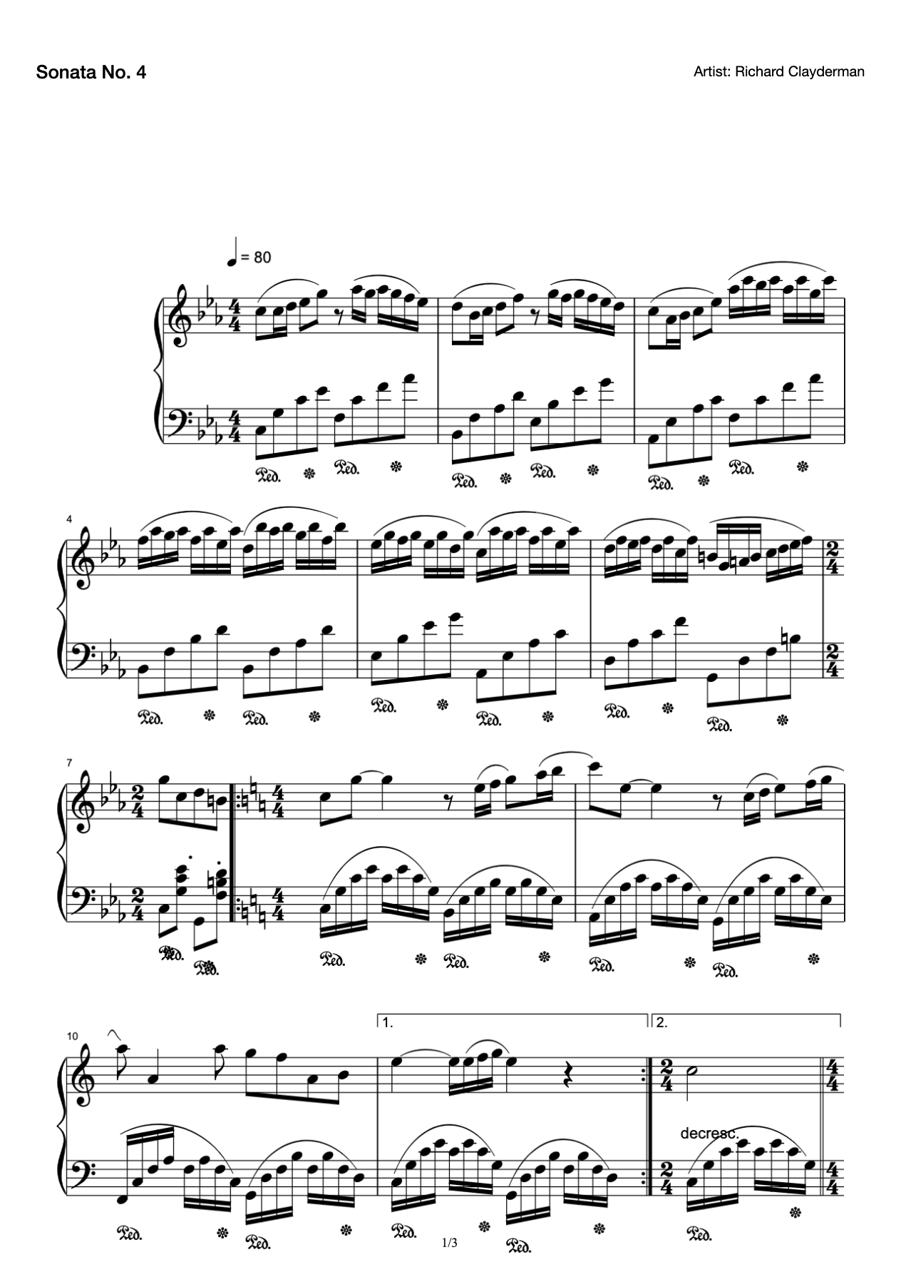 Sonata No.4-Pastoral preview