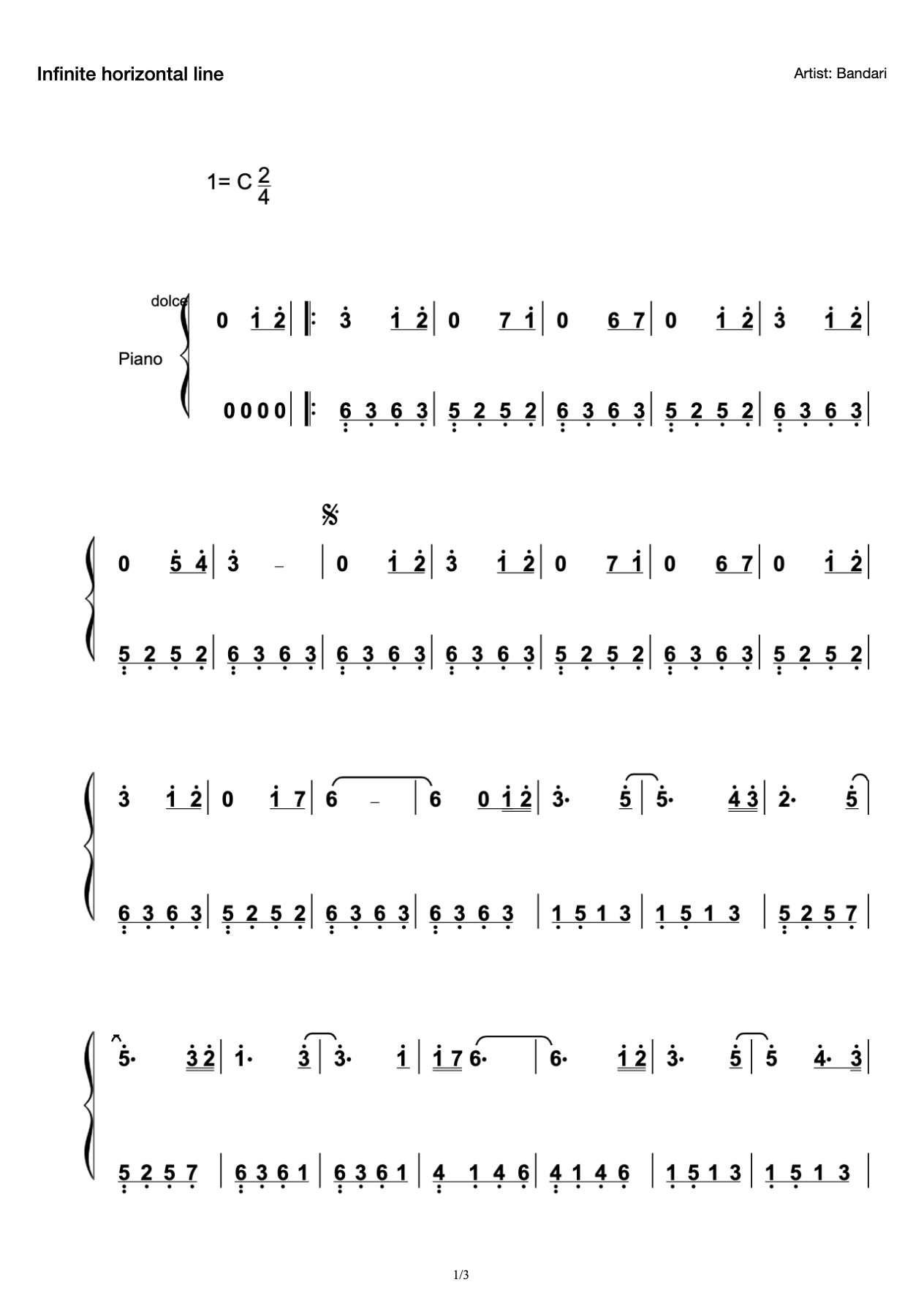 Infinite horizontal line preview